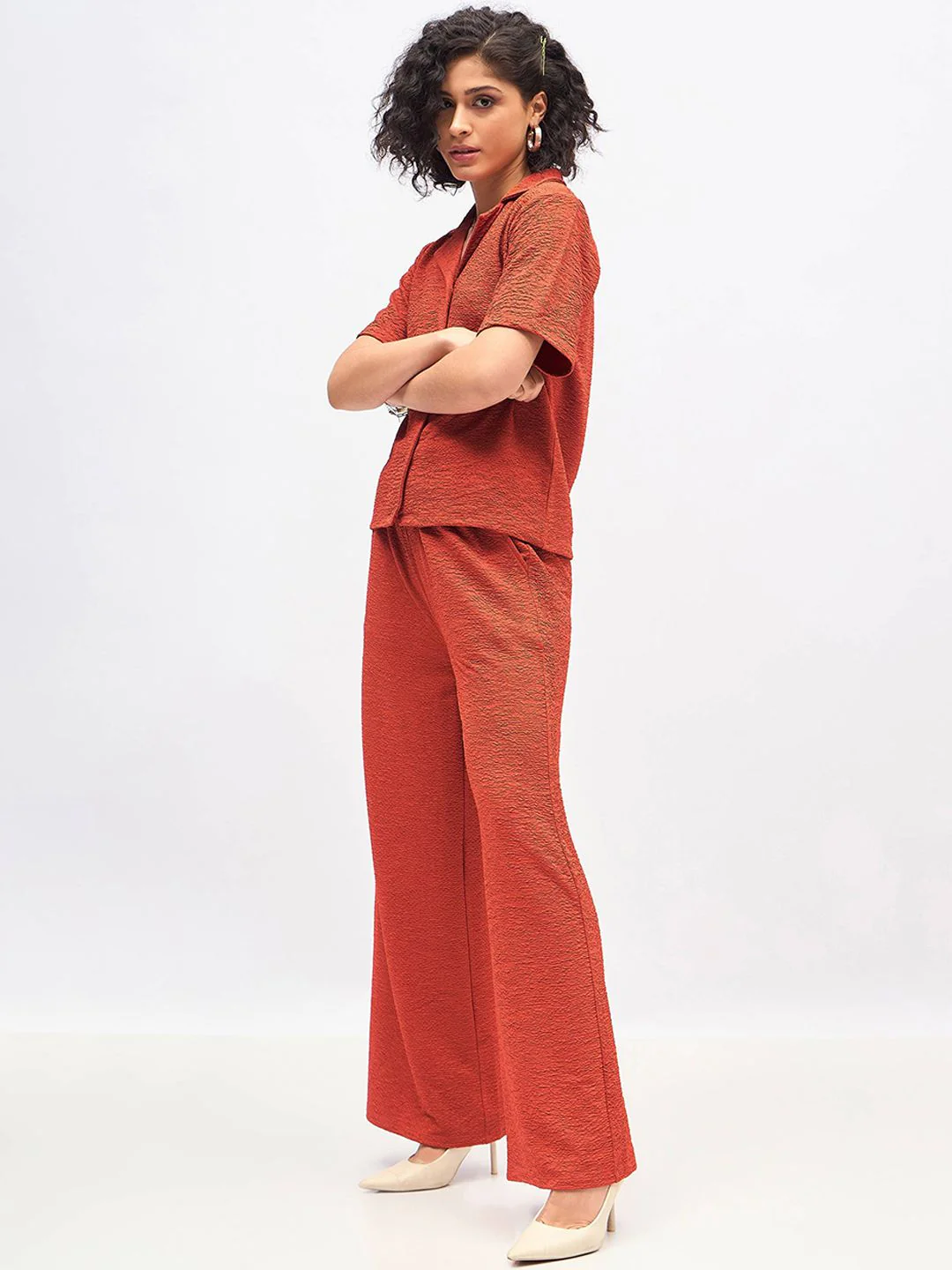 SASSAFRAS Self Design Shirt With Trousers - Image 5