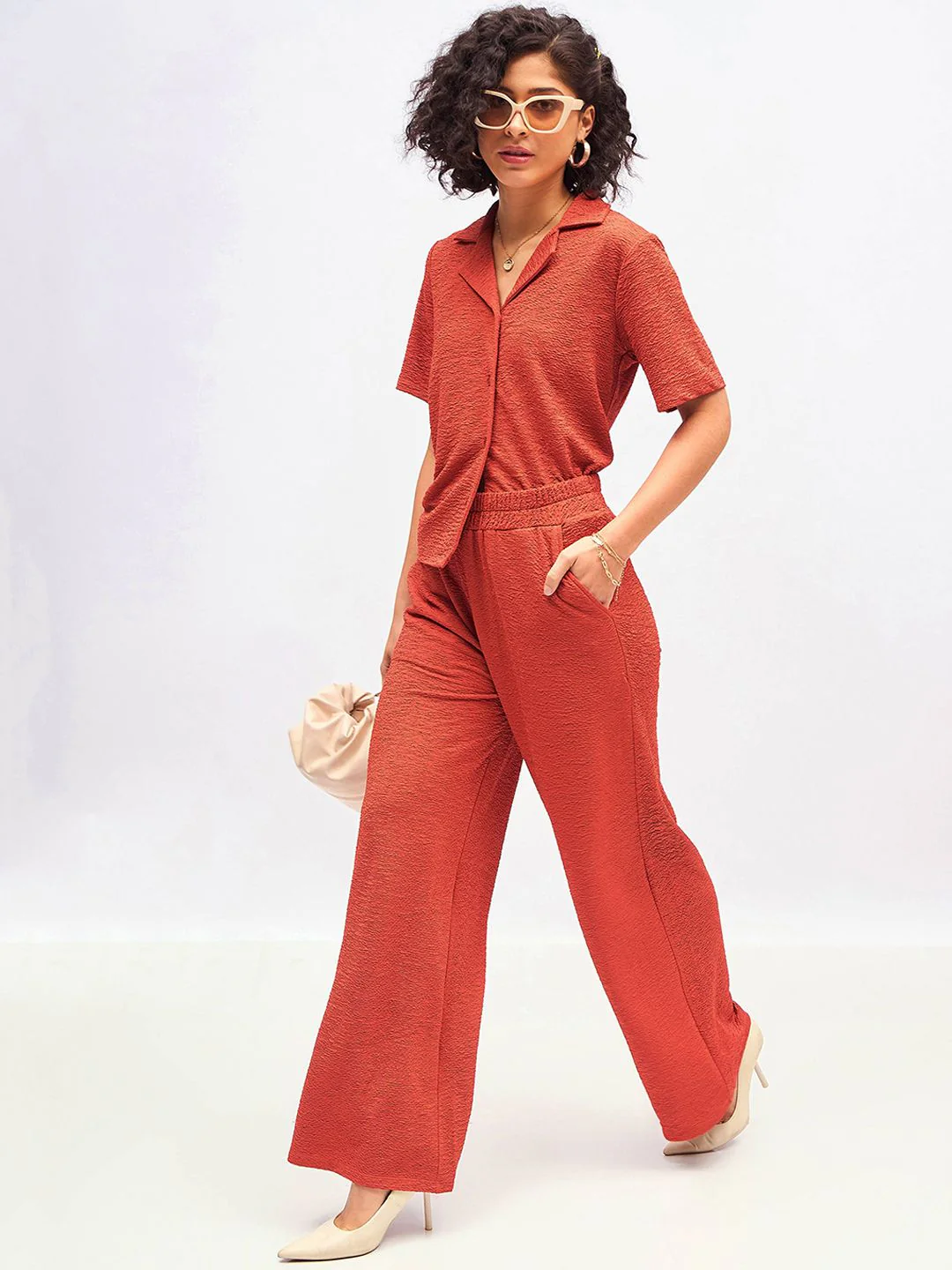 SASSAFRAS Self Design Shirt With Trousers - Image 6