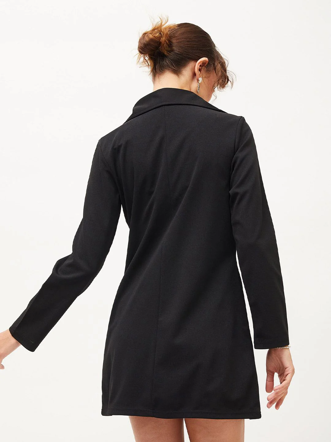 SASSAFRAS Shirt Mini Blazer Dress - Image 5
