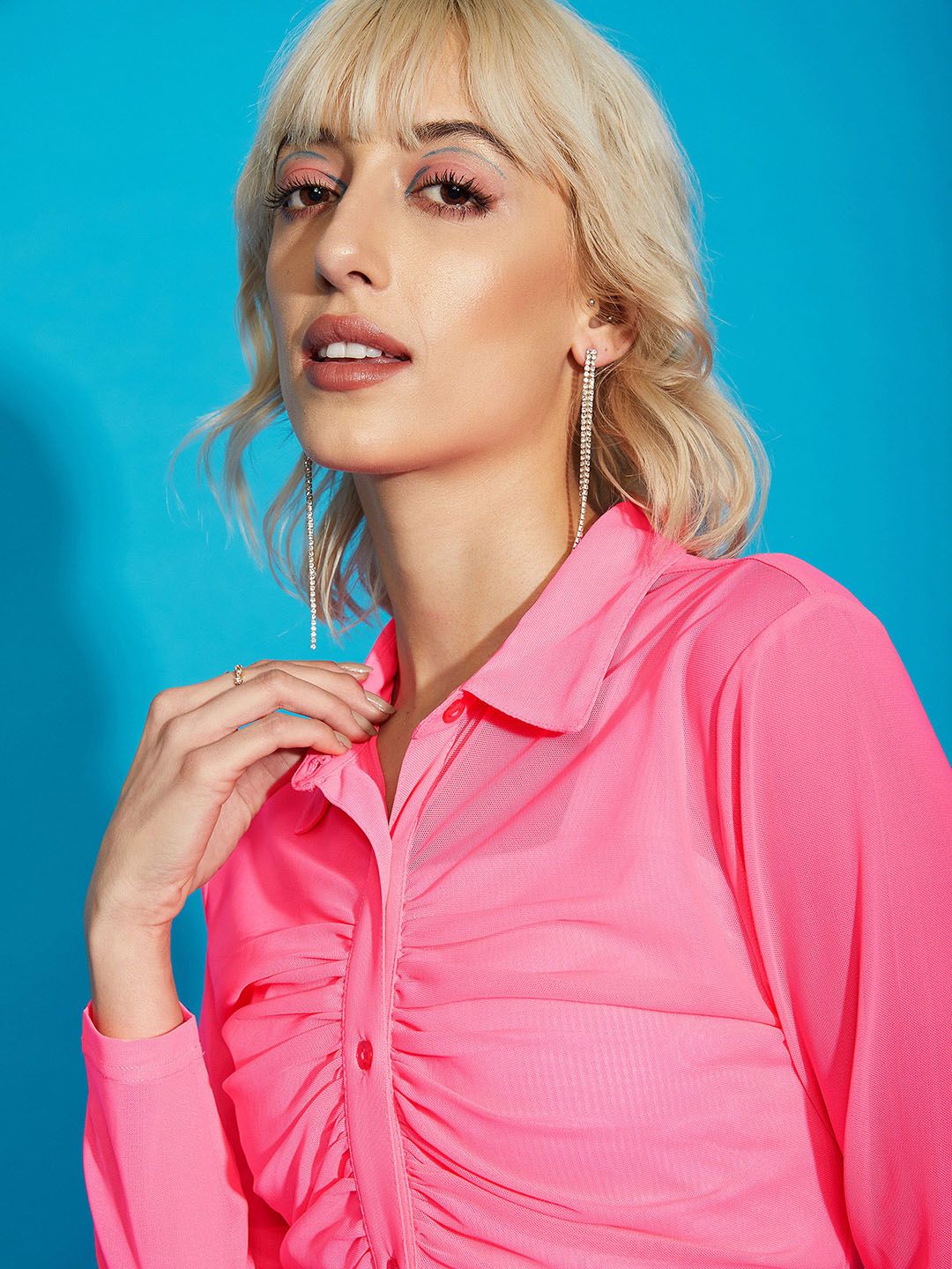 SASSAFRAS Slim Fit Sheer Casual Shirt - Image 2