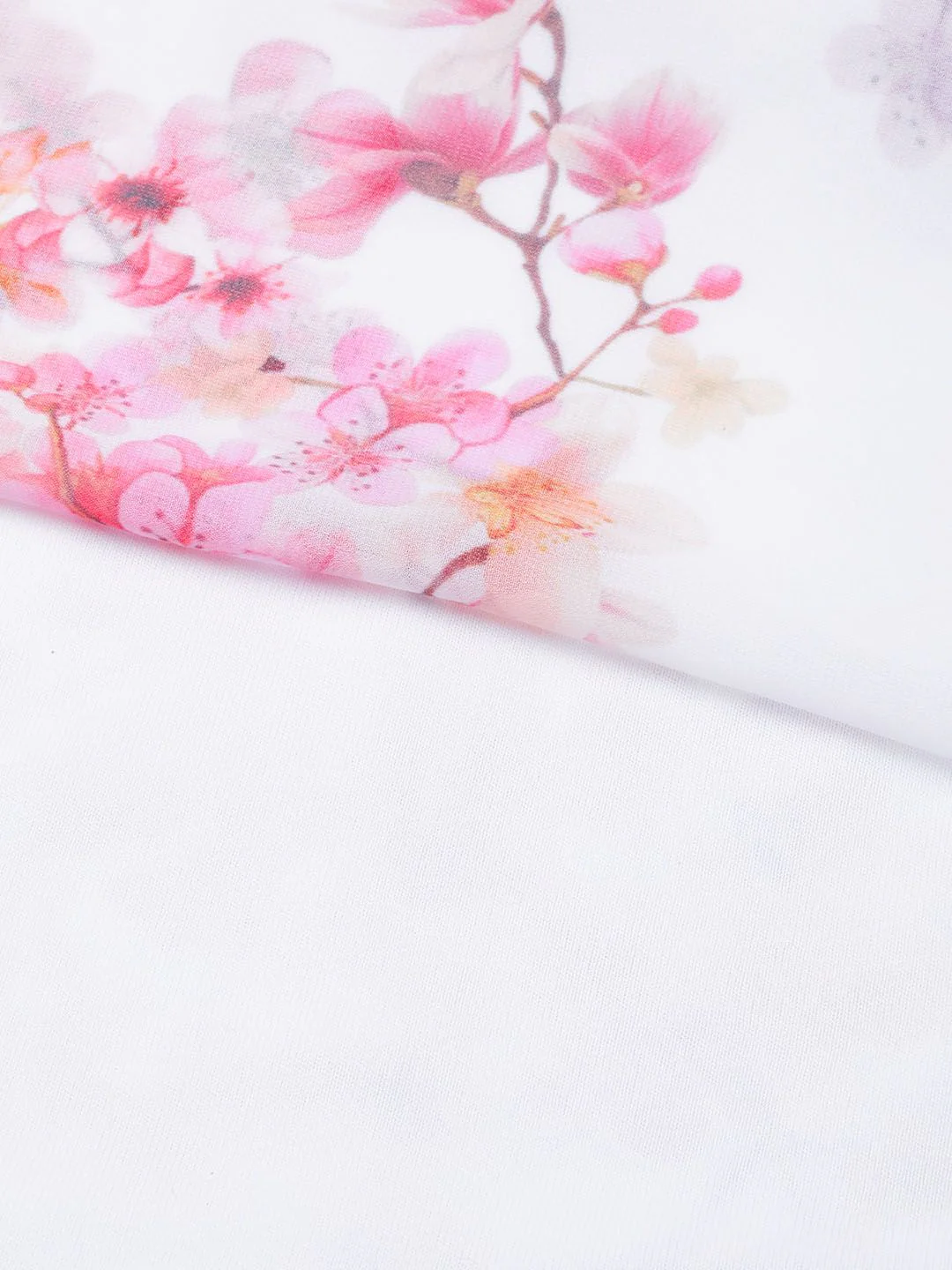 SASSAFRAS White Floral Printed Maxi Dress - Image 6