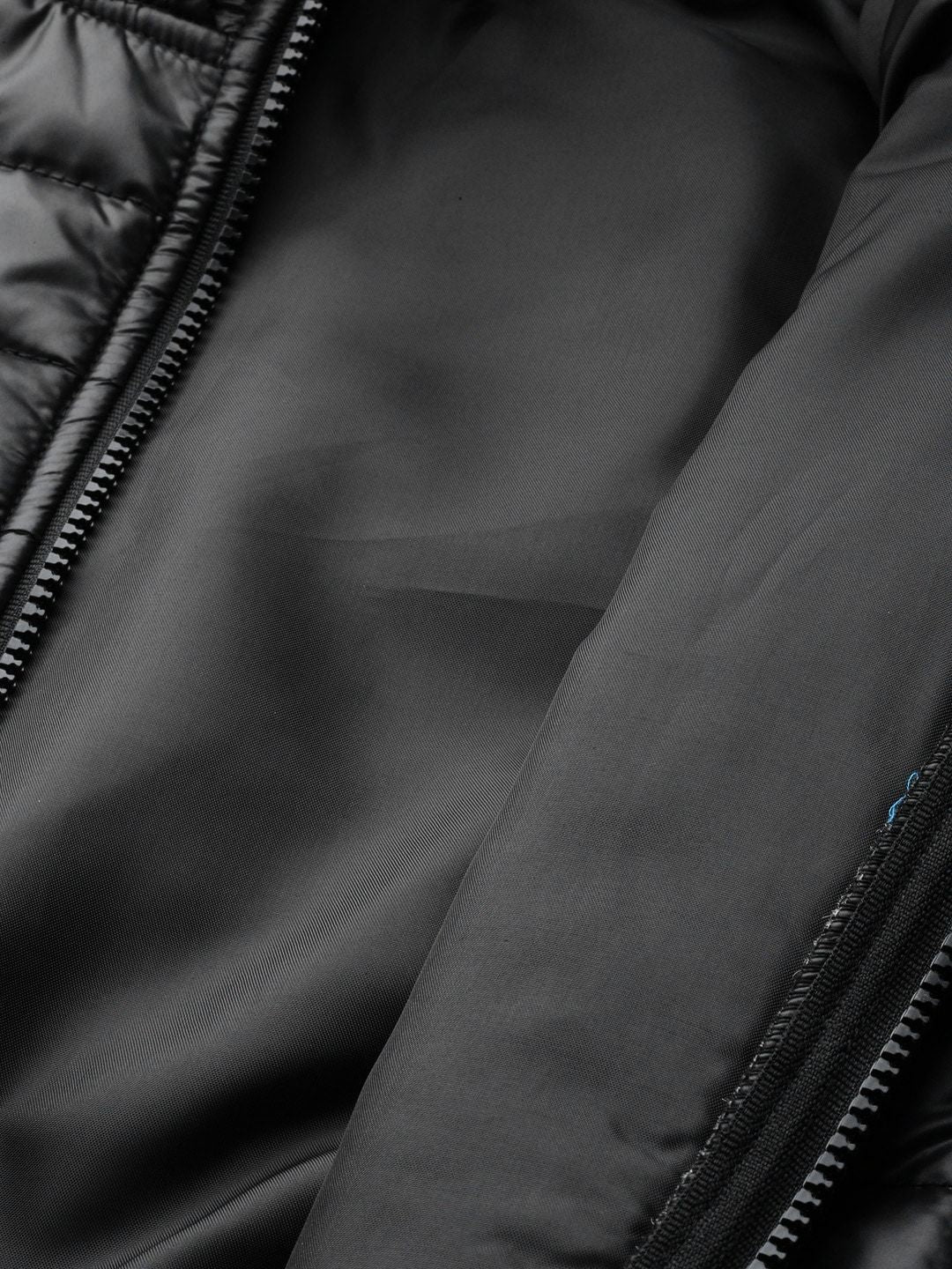 SASSAFRAS Women Black Solid Cropped Puffer Jacket - Image 7