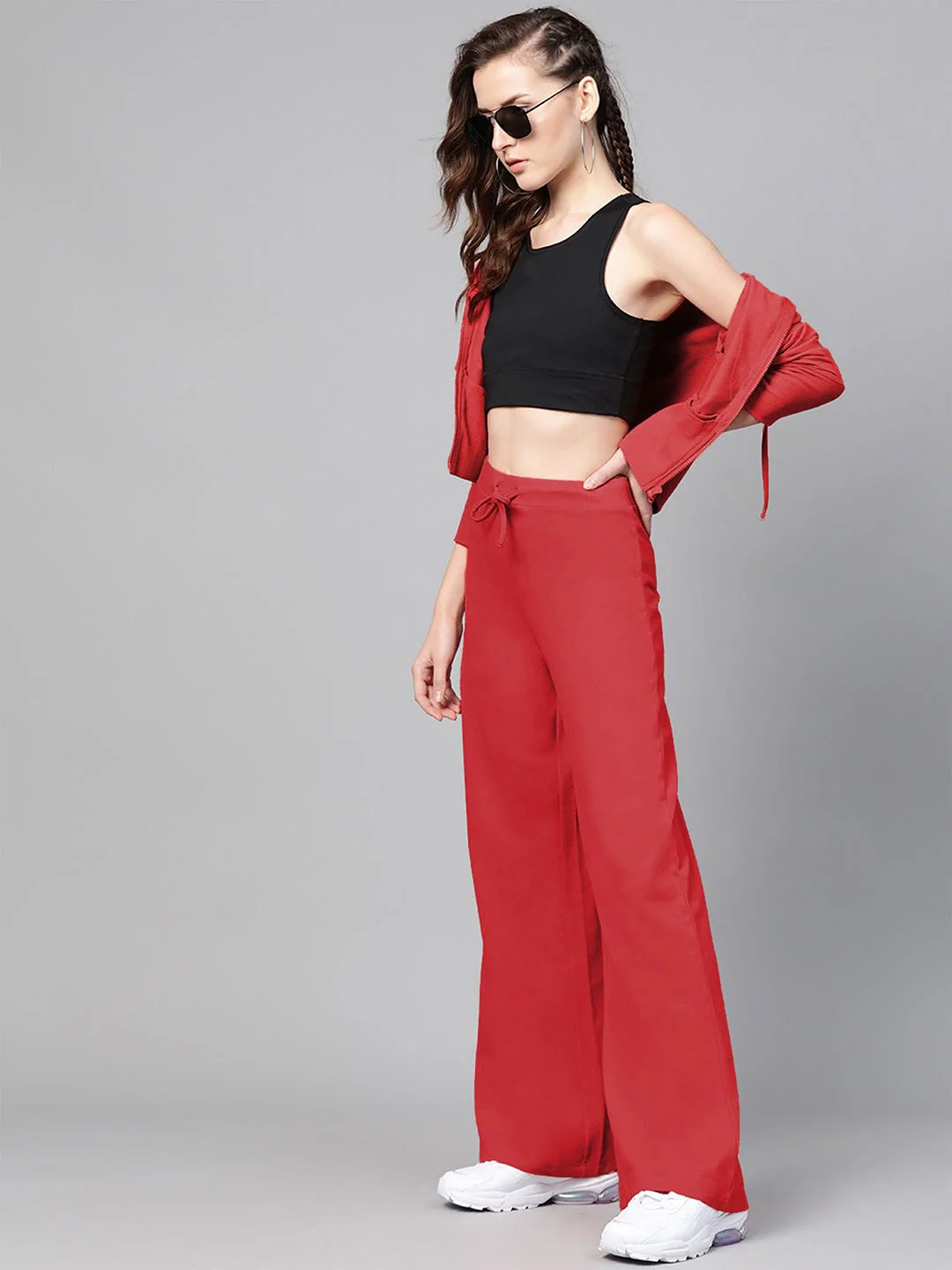 SASSAFRAS Women Mid-Rise Track Pants - Image 5