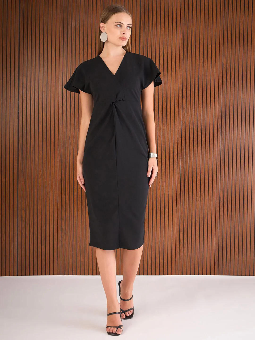 SASSAFRAS Women Sheath Midi Dress - Image 2