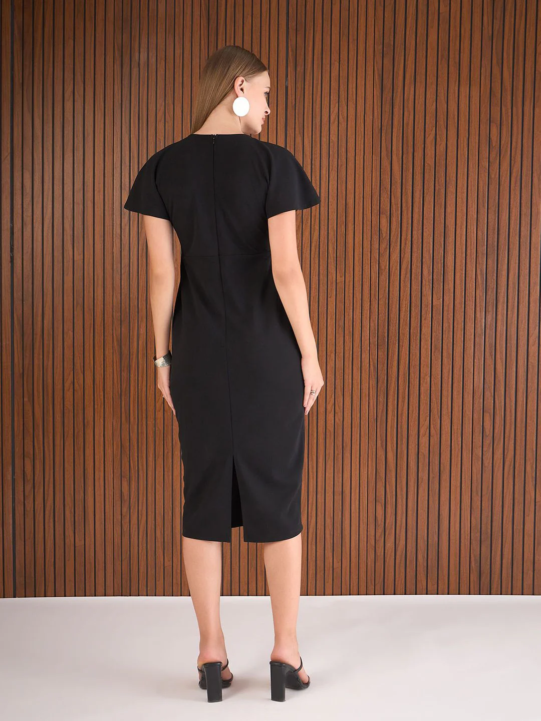 SASSAFRAS Women Sheath Midi Dress - Image 6