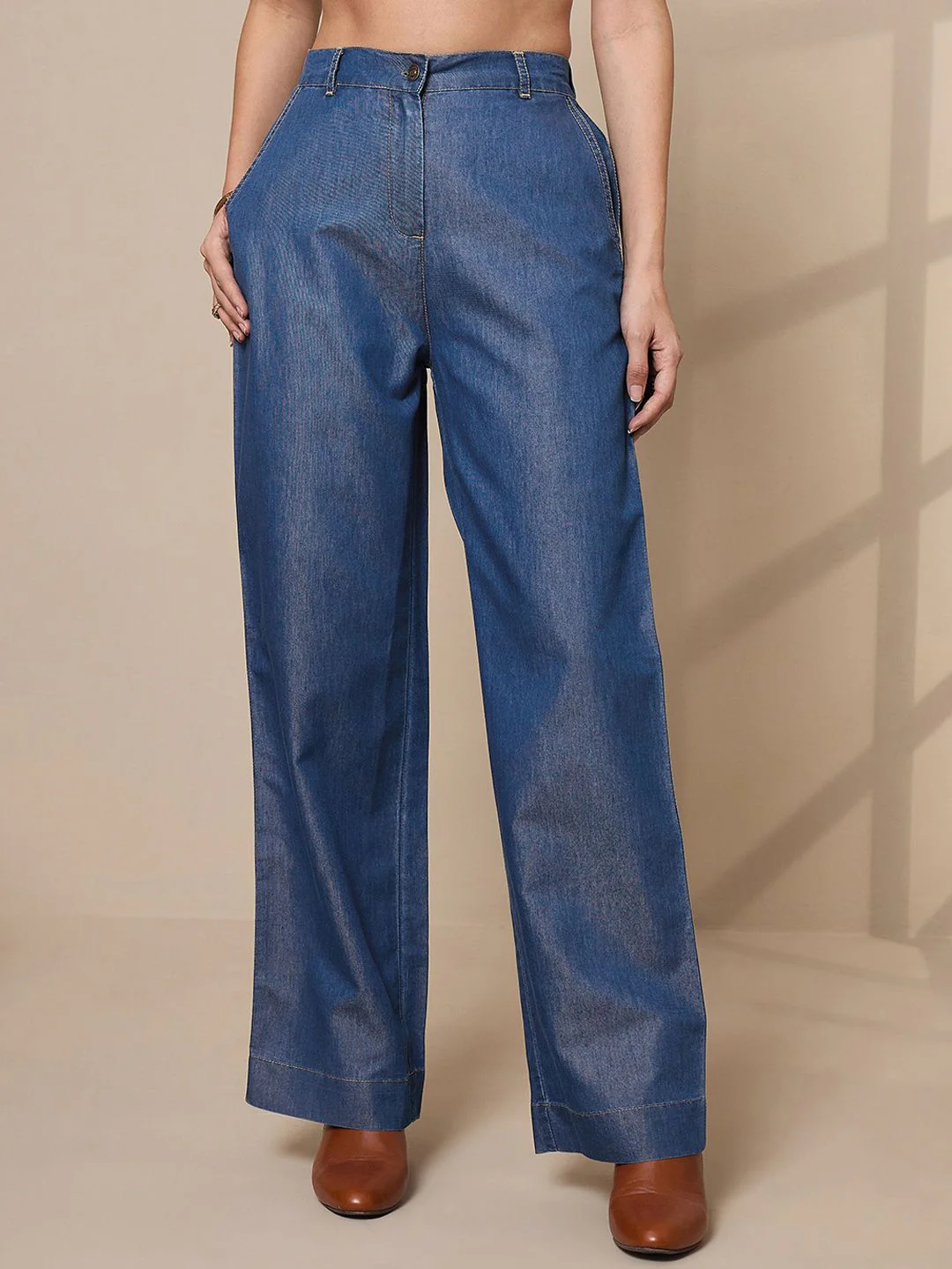 SASSAFRAS worklyf Pure Cotton Peplum Top With Straight Trousers - Image 7