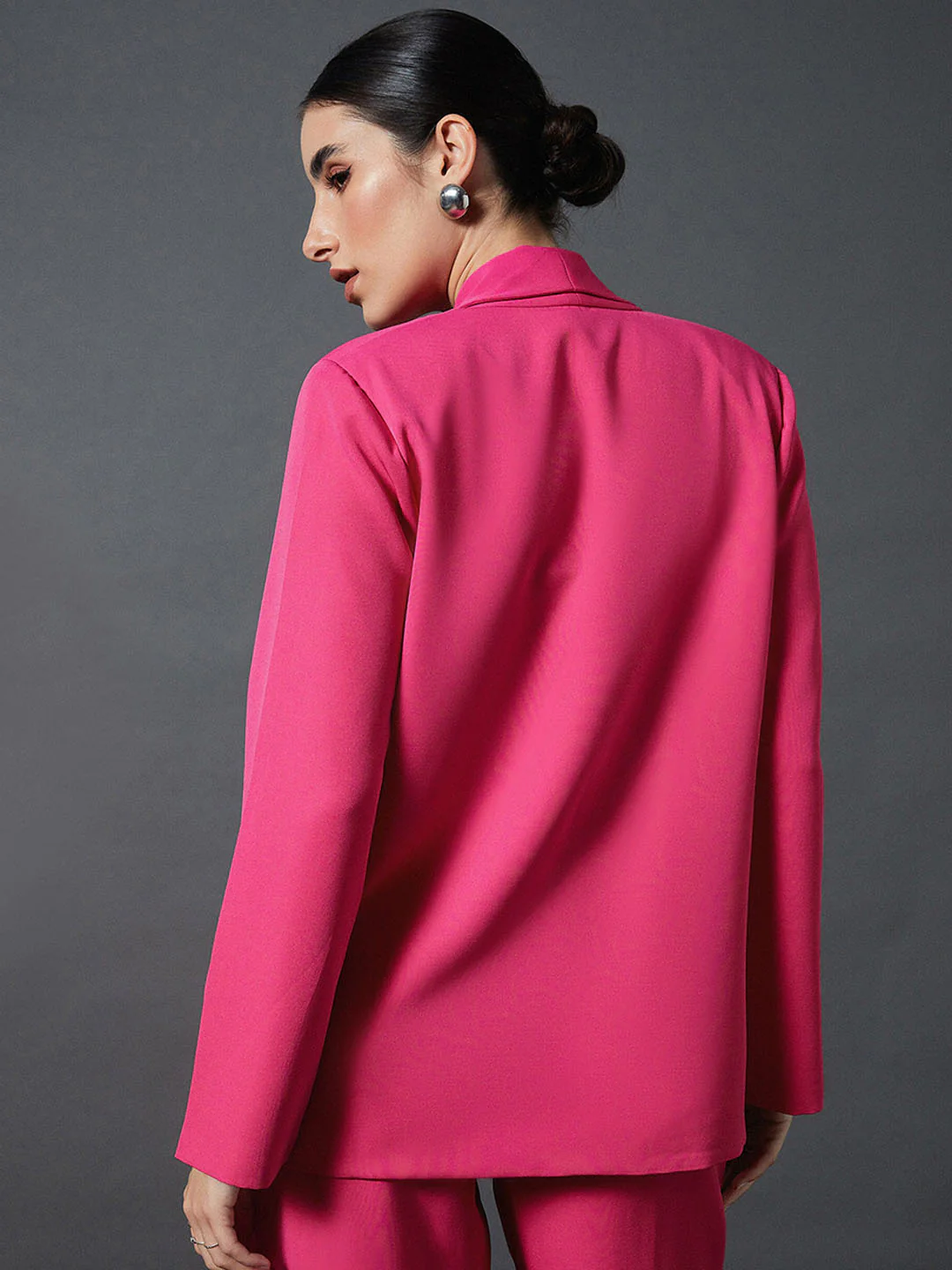 SASSAFRAS worklyf Shawl Collar Comfort Fit Front Open Blazer - Image 4