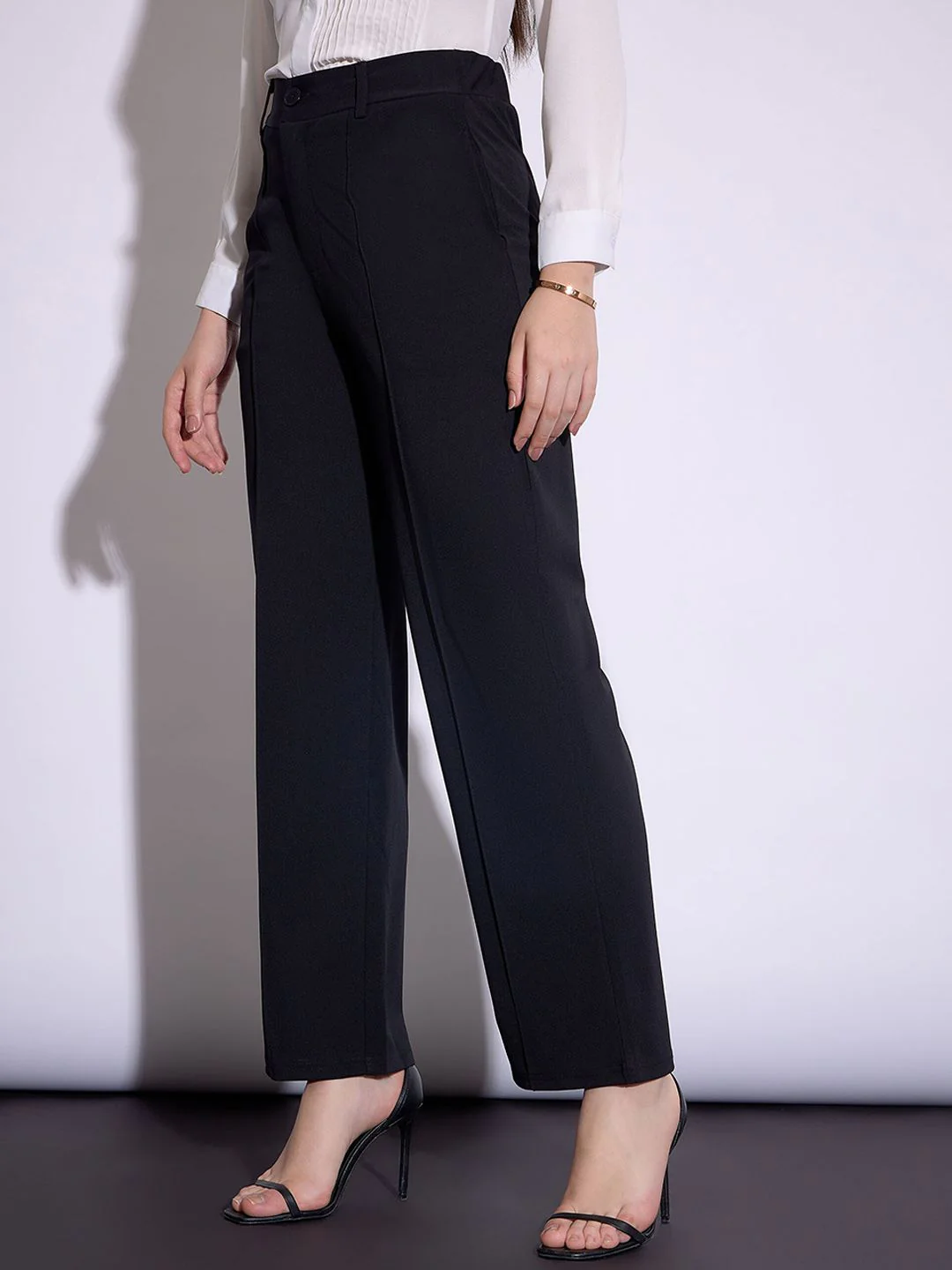SASSAFRAS worklyf Women Formal Parallel Trousers - Image 2