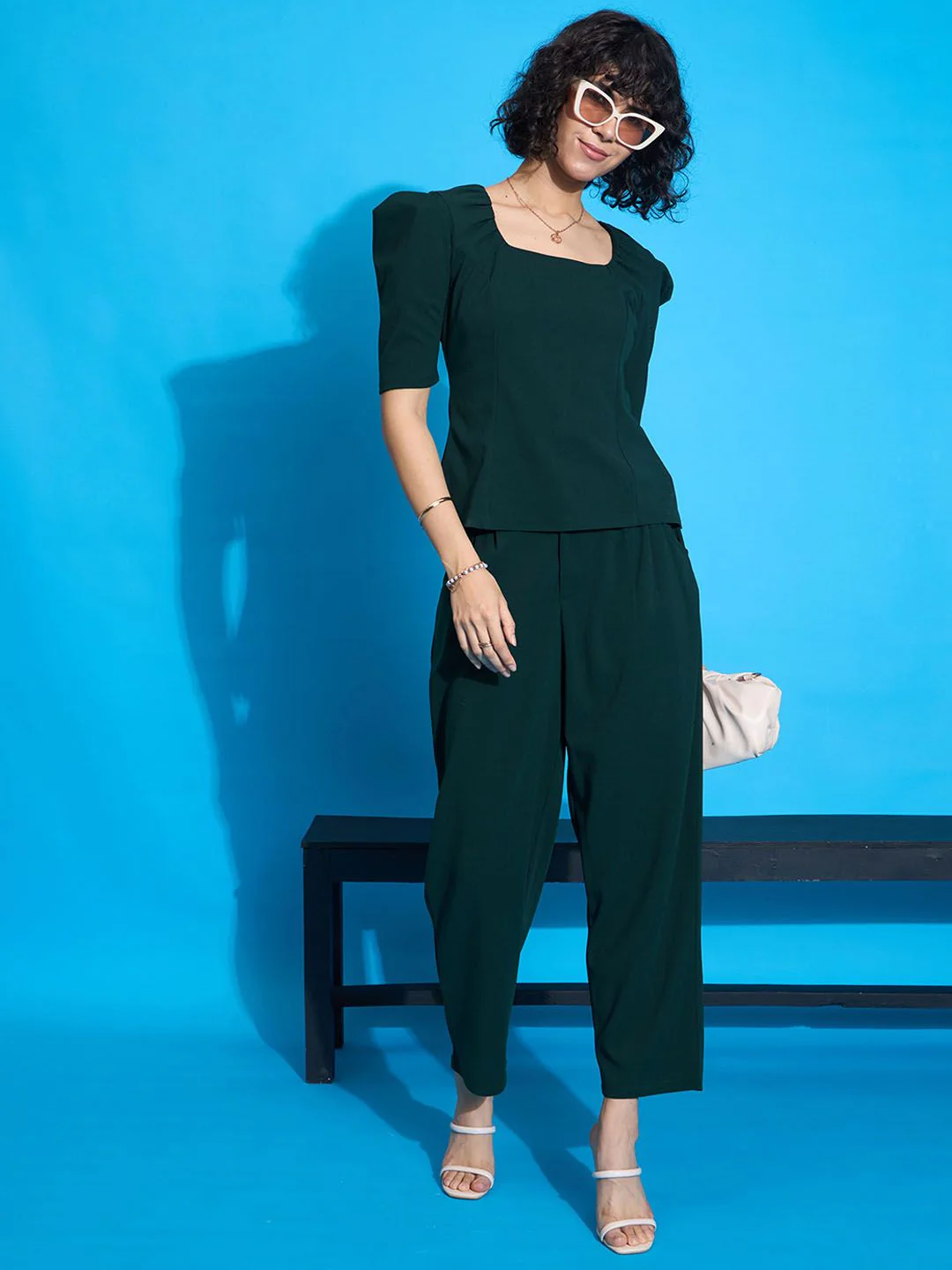SASSAFRAS worklyf Women Mid-Rise Pleated Trousers - Image 4