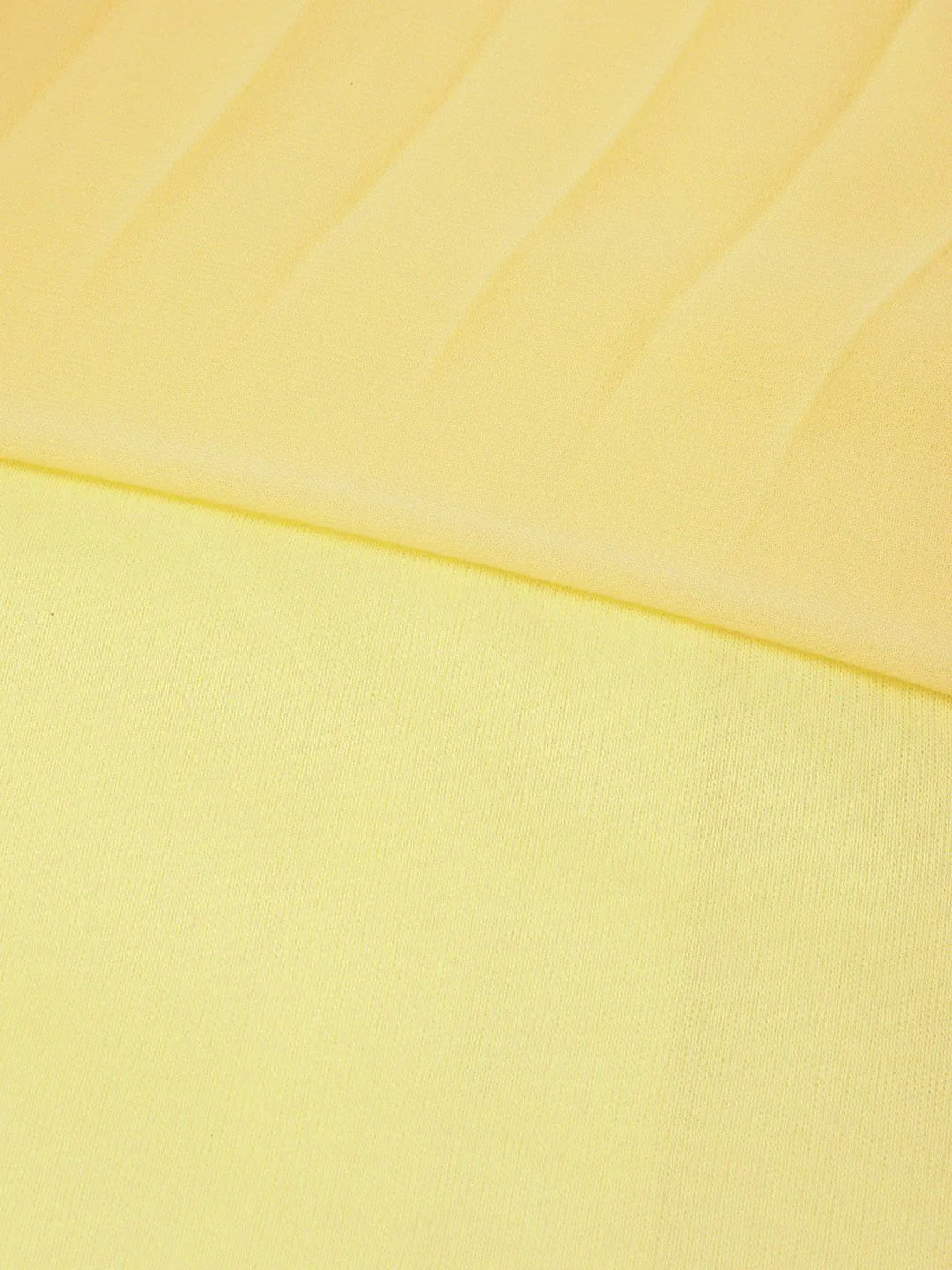 SASSAFRAS Yellow Accordion Pleated A-Line Dress - Image 6