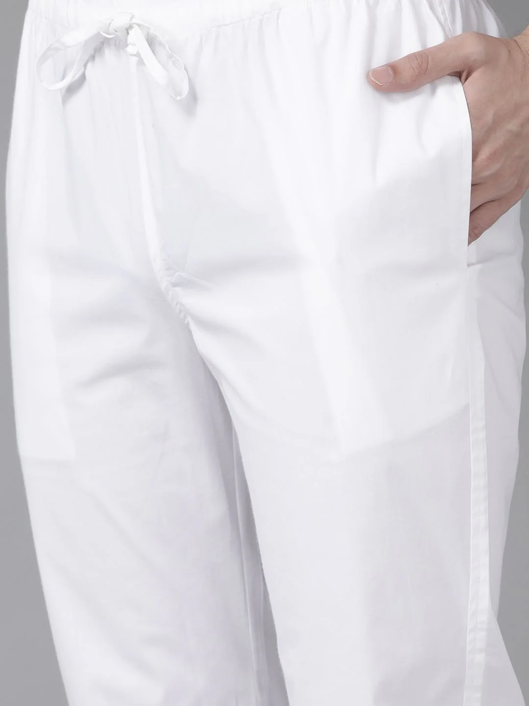 See Designs Men Blue Striped Pure Cotton Kurta with Trousers - Image 3