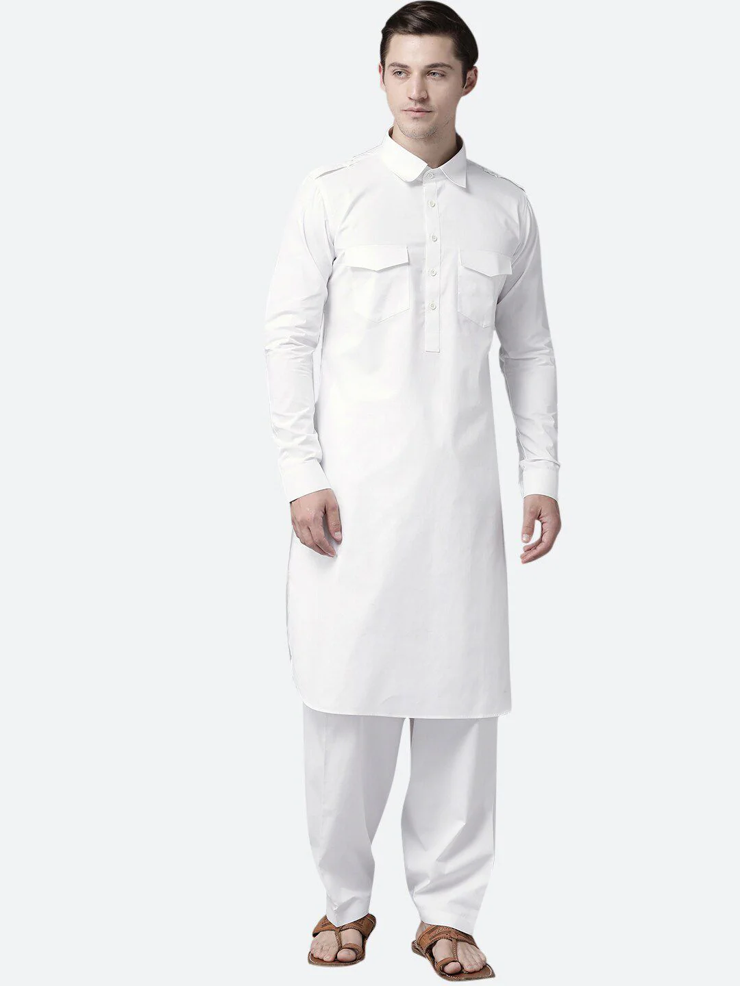 See Designs Men White Regular Pure Cotton Kurta with Pyjamas