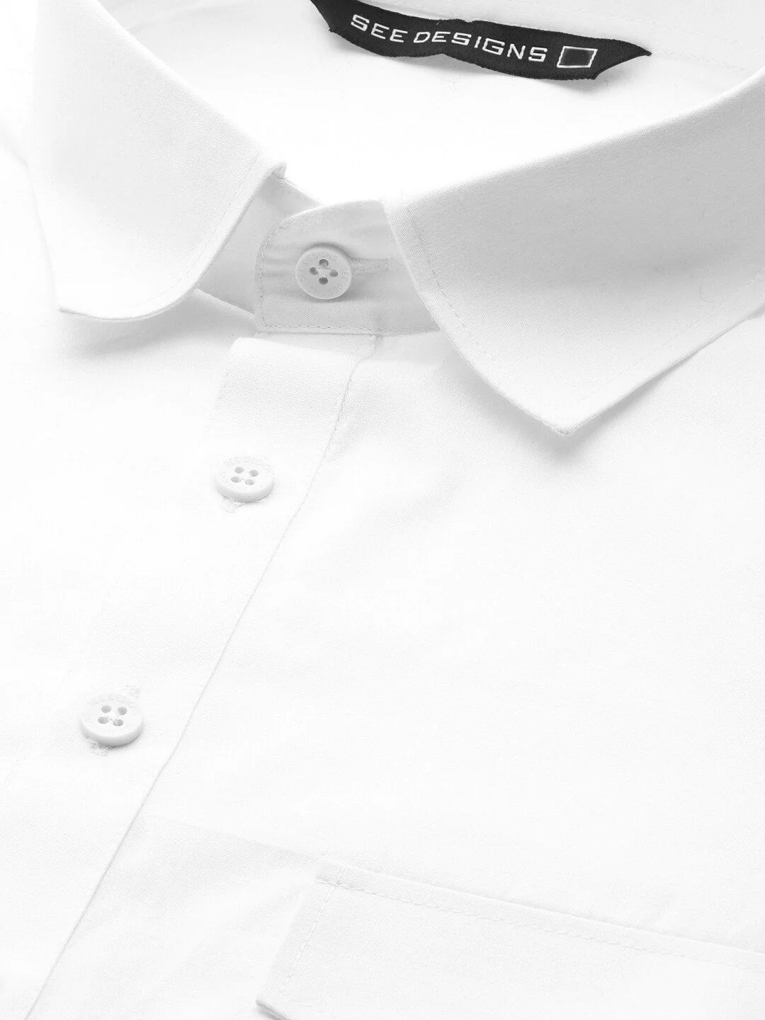 See Designs Men White Regular Pure Cotton Kurta with Pyjamas - Image 2