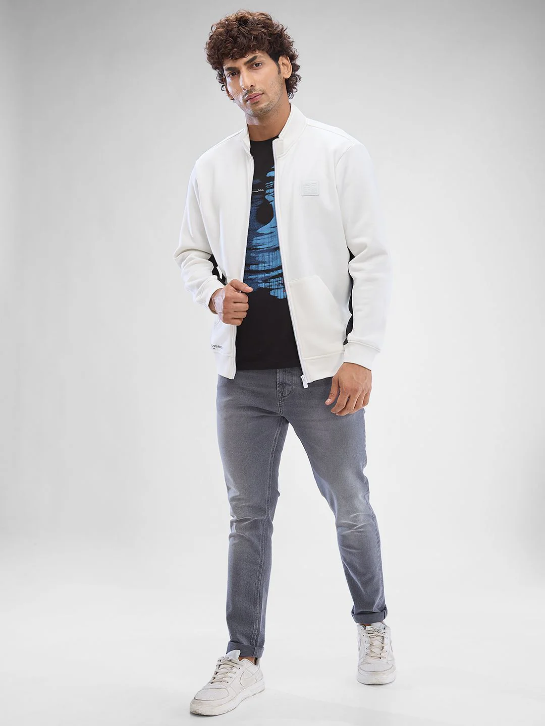 SPYKAR Full Sleeve Regular Solid Sweatshirts - Image 4