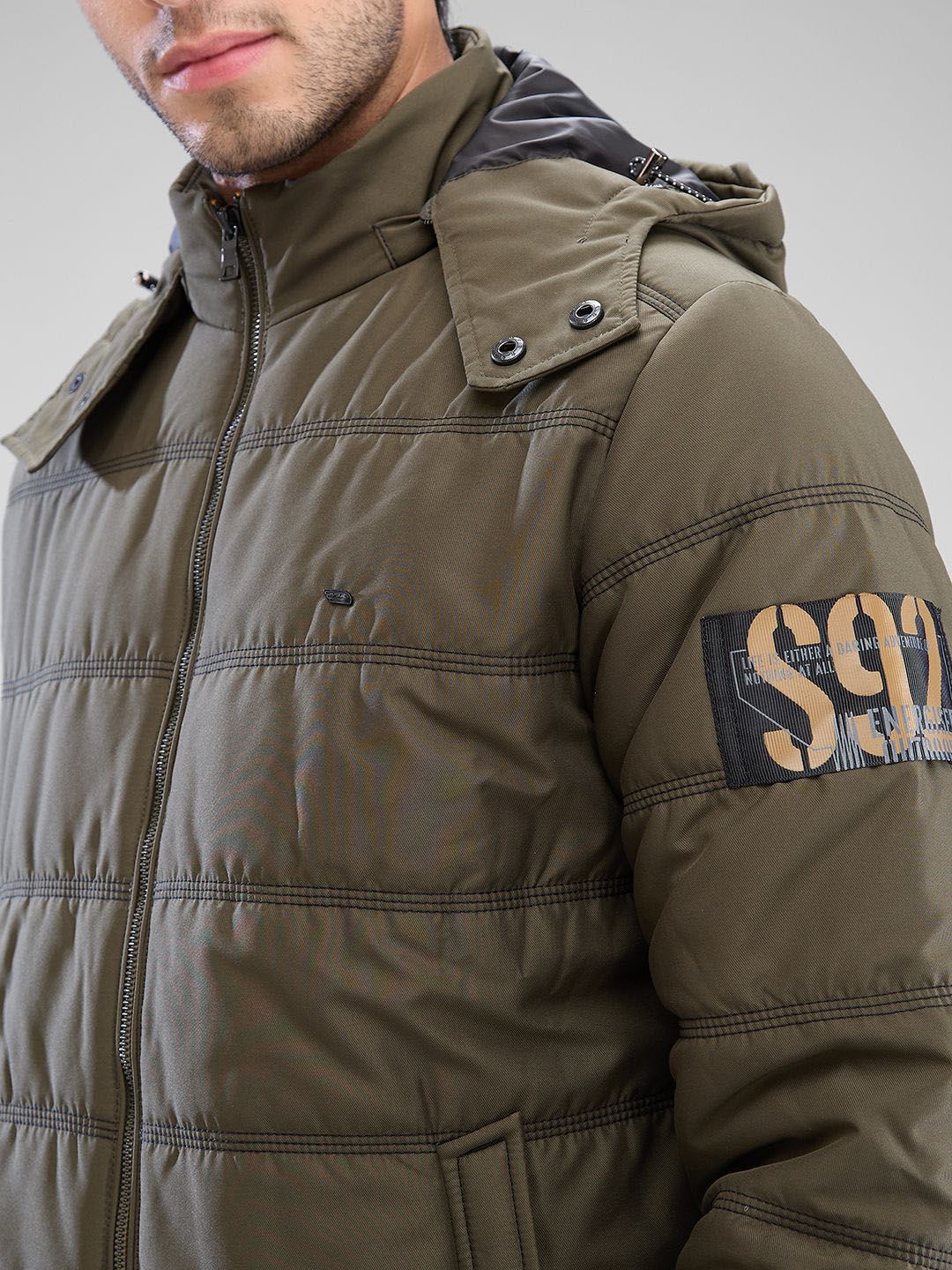 SPYKAR Men Full Sleeve Regular Fit Padded Jacket - Image 2