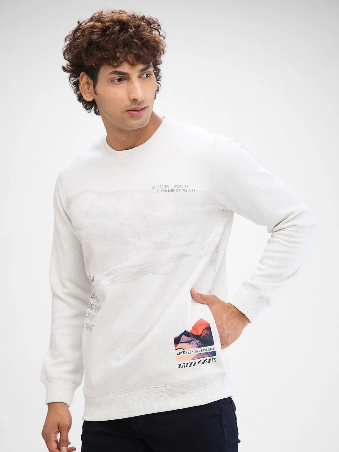 SPYKAR Men Hooded Sweatshirt - Image 3