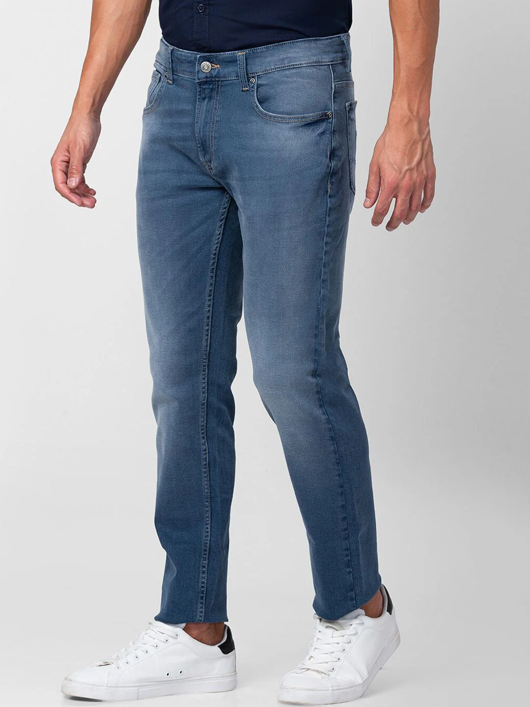 SPYKAR Men  Light Fade Stretchable Cotton Jeans - Image 2