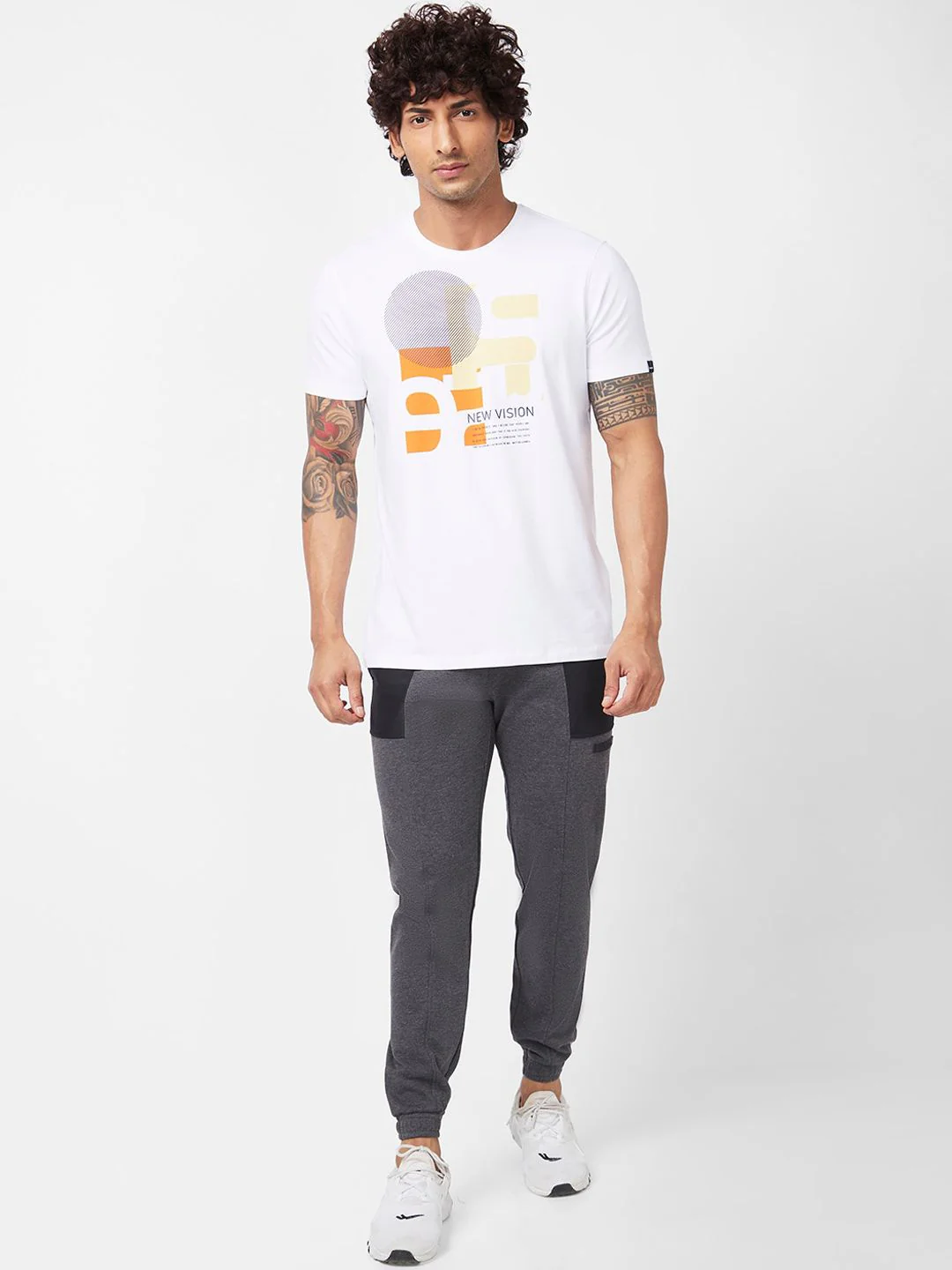 SPYKAR Men Mid-Rise Cotton Joggers - Image 5