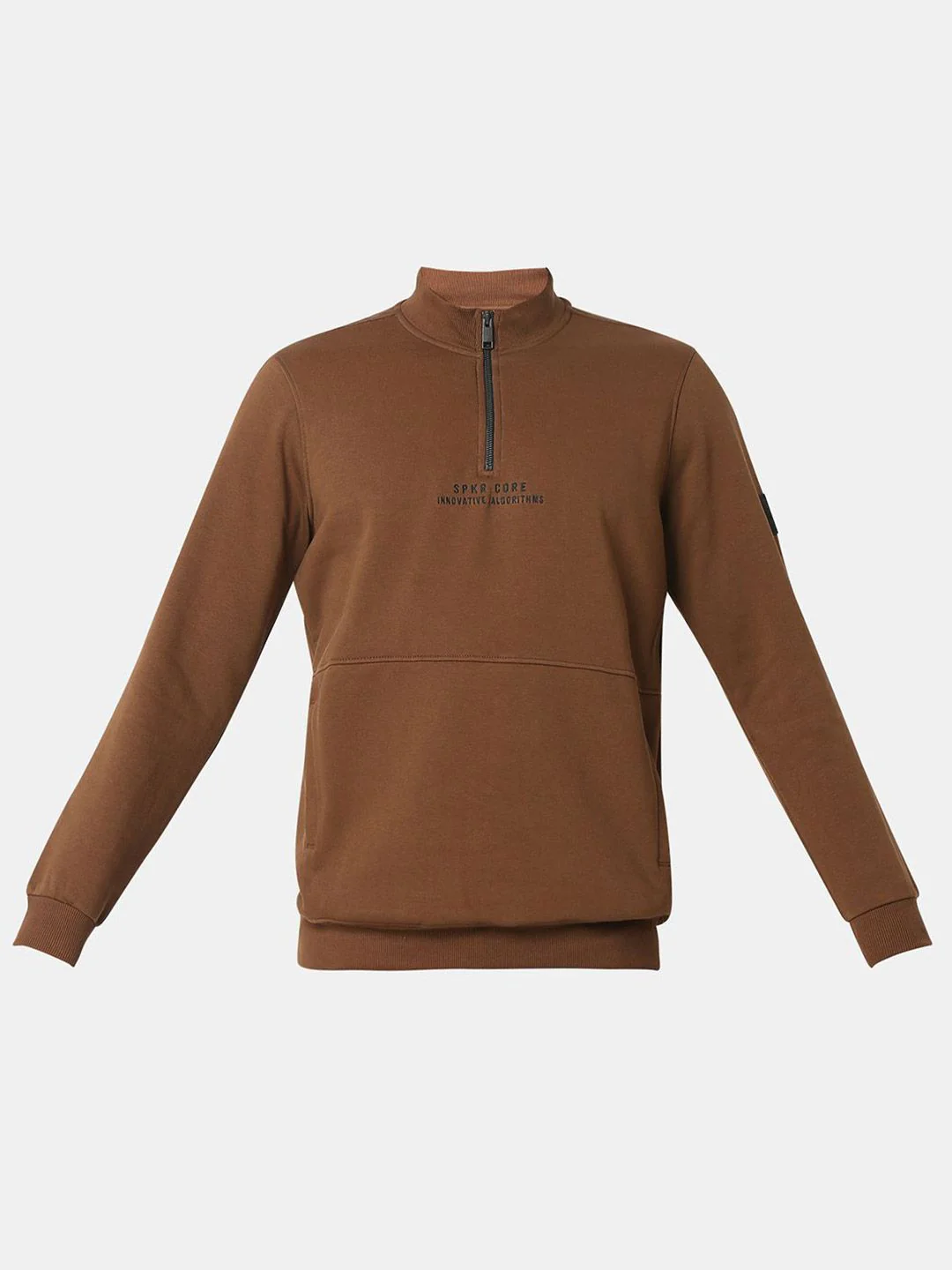 SPYKAR Men Mock Collar Cotton Sweatshirt - Image 7