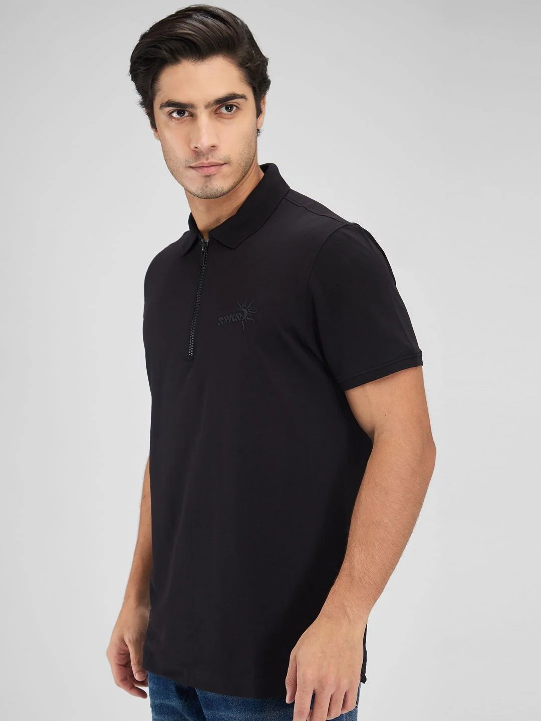 SPYKAR Men Polo Collar Slim Fit T-shirt - Image 3