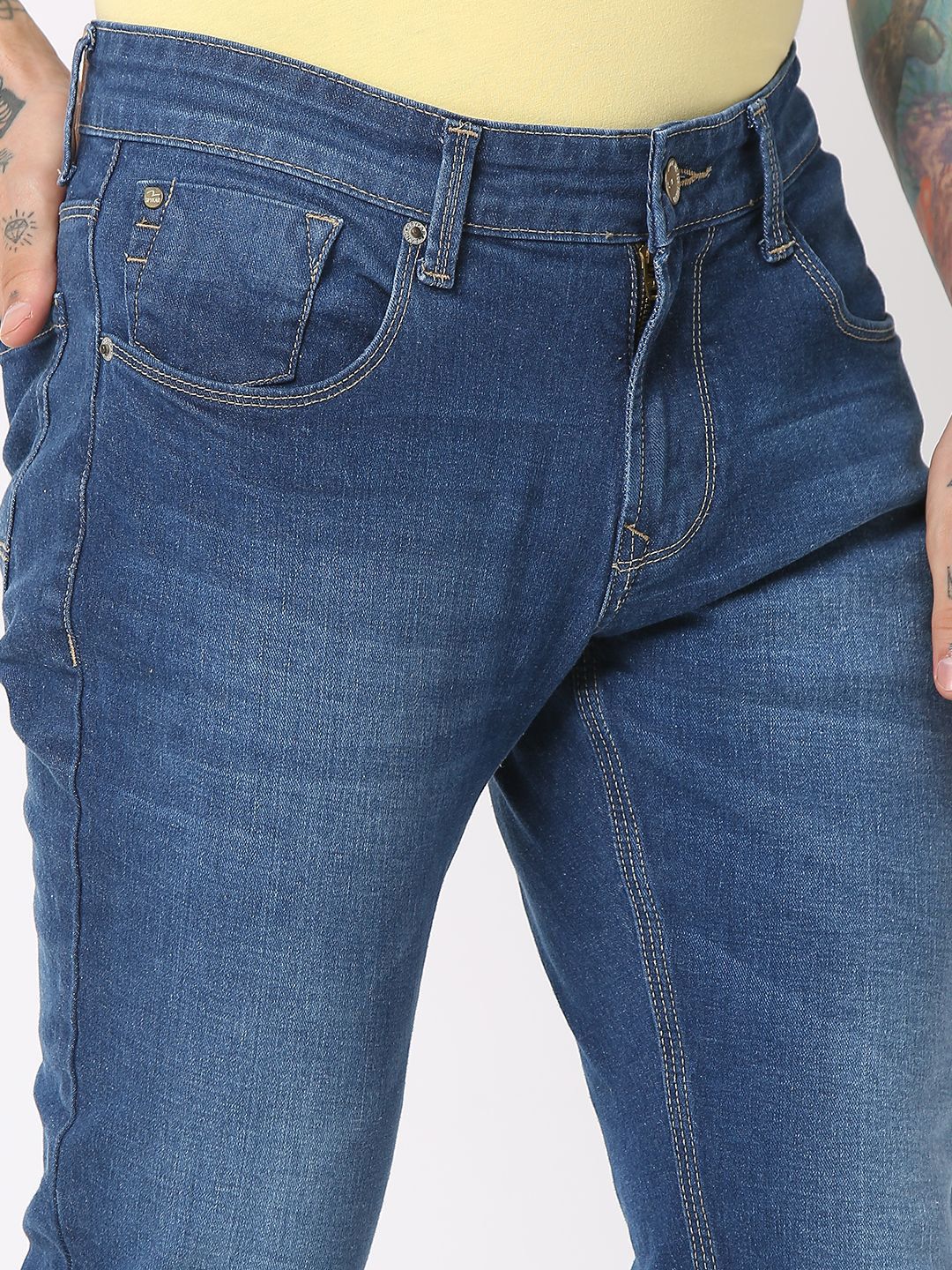 SPYKAR Men Skinny Fit Low-Rise Stretchable Jeans - Image 6