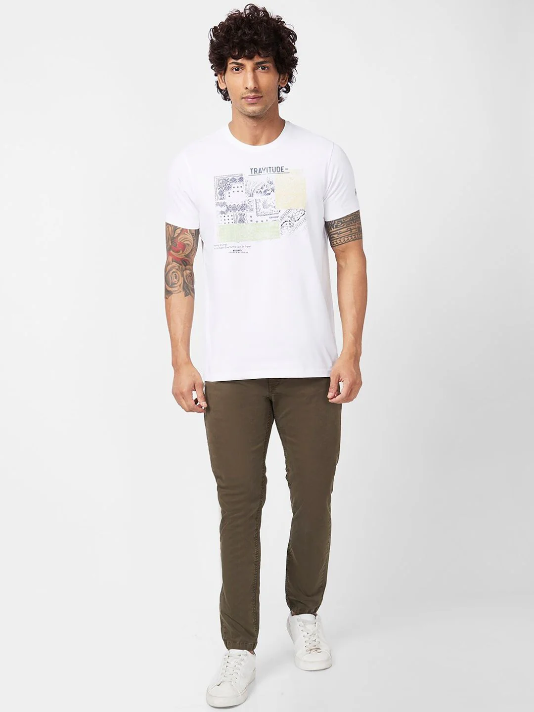 SPYKAR Men Slim Fit Mid Rise Cotton Trousers - Image 5
