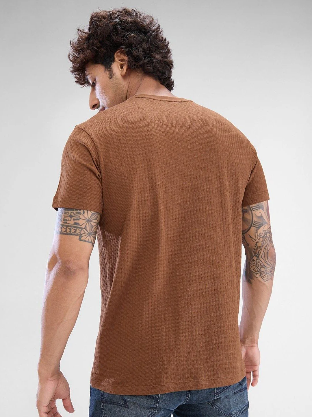 SPYKAR Men Solid Polo Collar Slim Fit T-shirt - Image 2