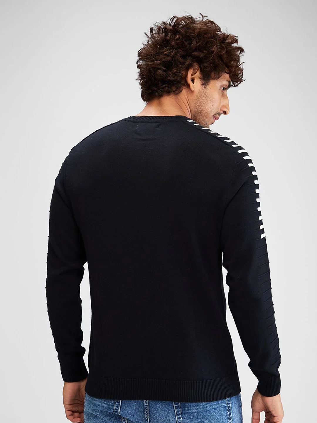 SPYKAR Men Striped Pullover - Image 5