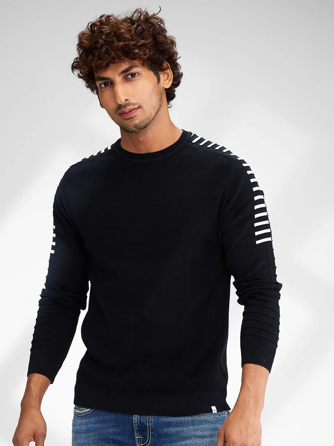 SPYKAR Men Striped Pullover - Image 6