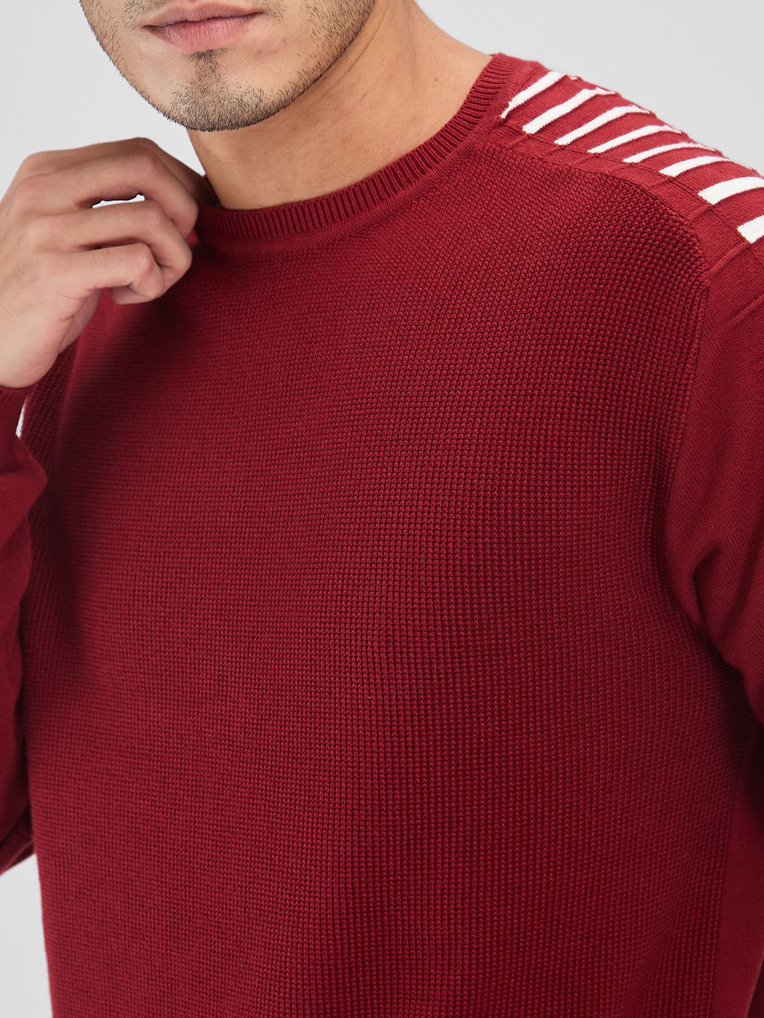 SPYKAR Men Striped Pullover - Image 2