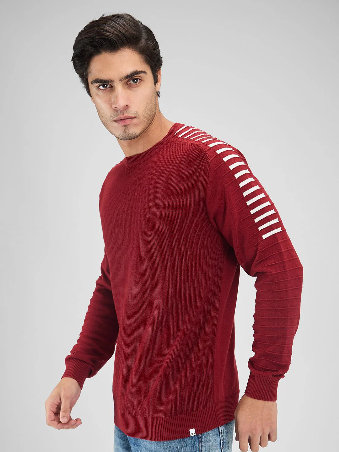SPYKAR Men Striped Pullover - Image 3