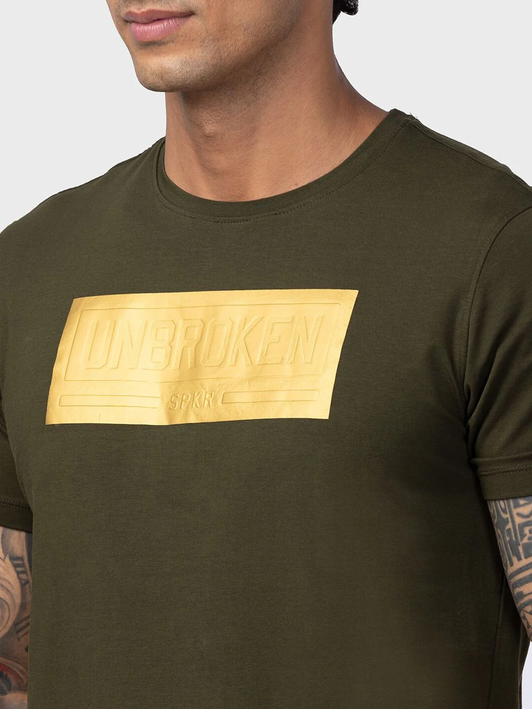 SPYKAR Men Typography Printed Slim Fit T-shirt - Image 2