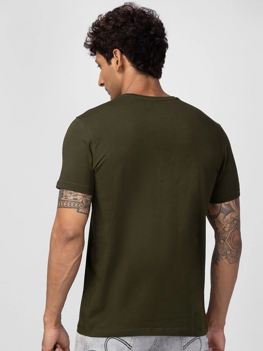 SPYKAR Men Typography Printed Slim Fit T-shirt - Image 5