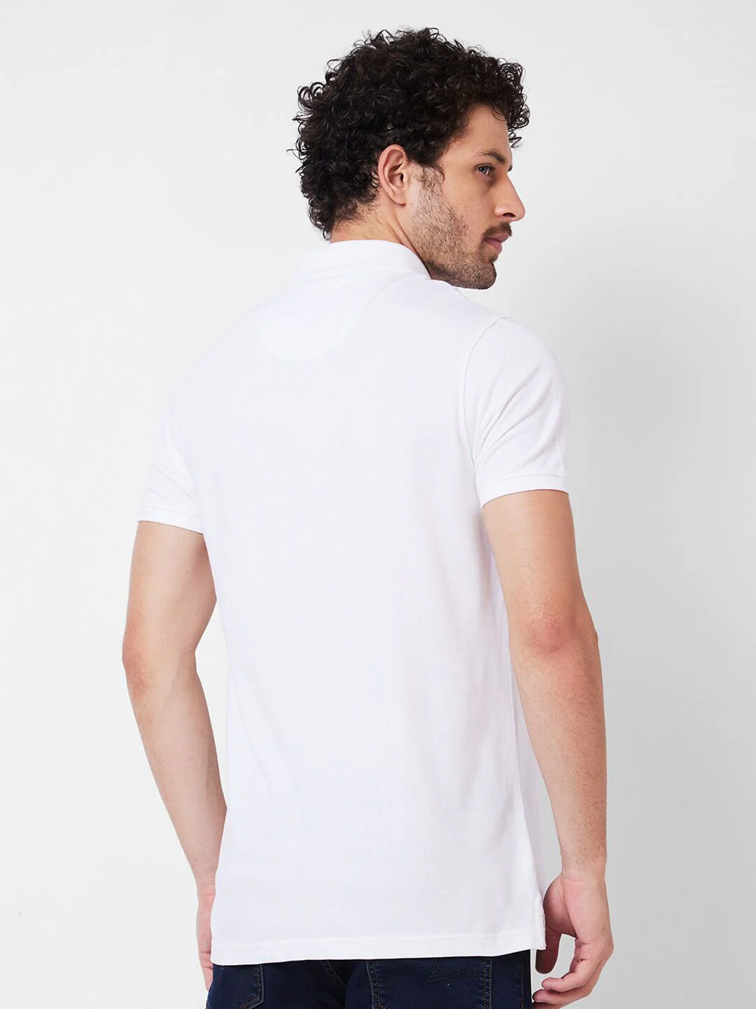 SPYKAR Polo Collar Cotton Slim Fit T-shirt - Image 5