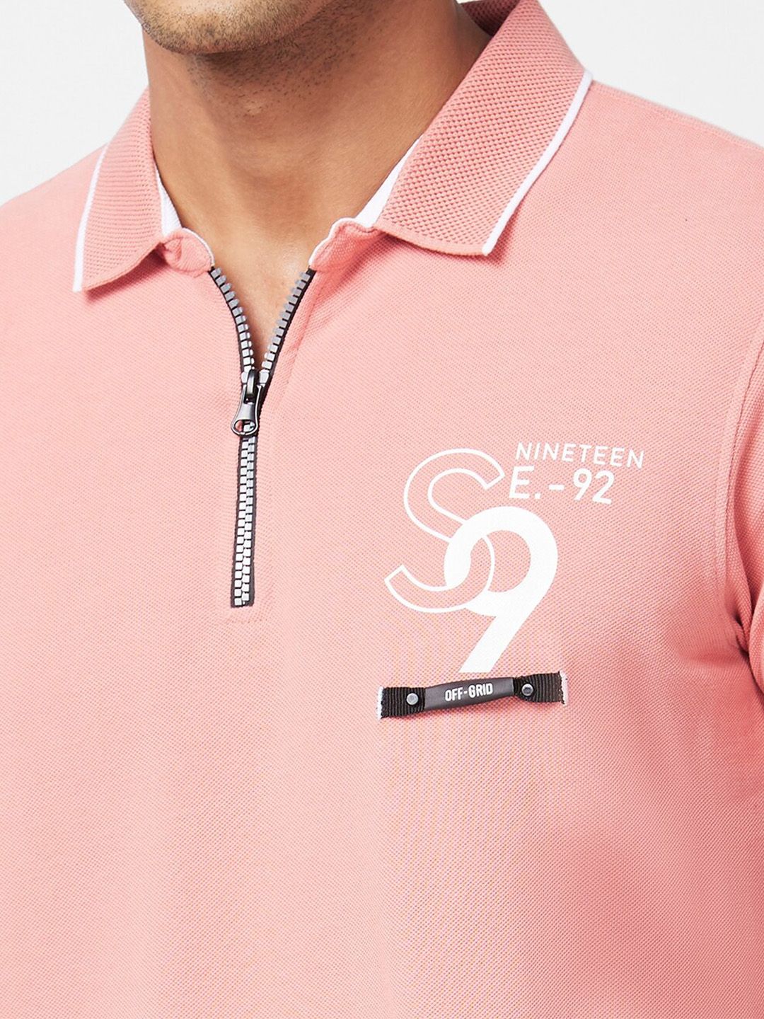 SPYKAR Polo Collar Slim Fit Cotton T-Shirt - Image 2