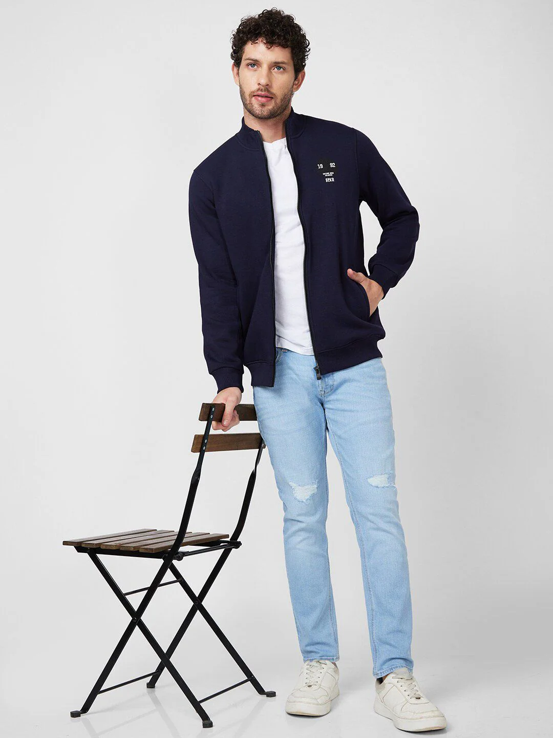 SPYKAR Printed High Neck Sweatshirt - Image 6