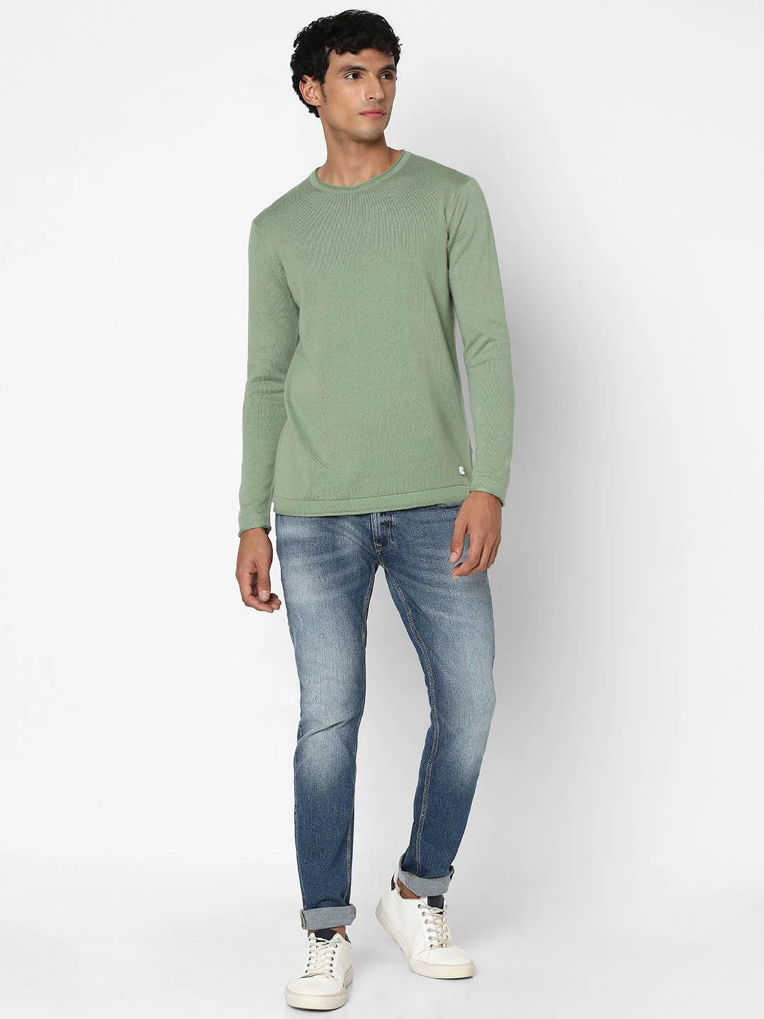 SPYKAR Round Neck Cotton Pullover - Image 4