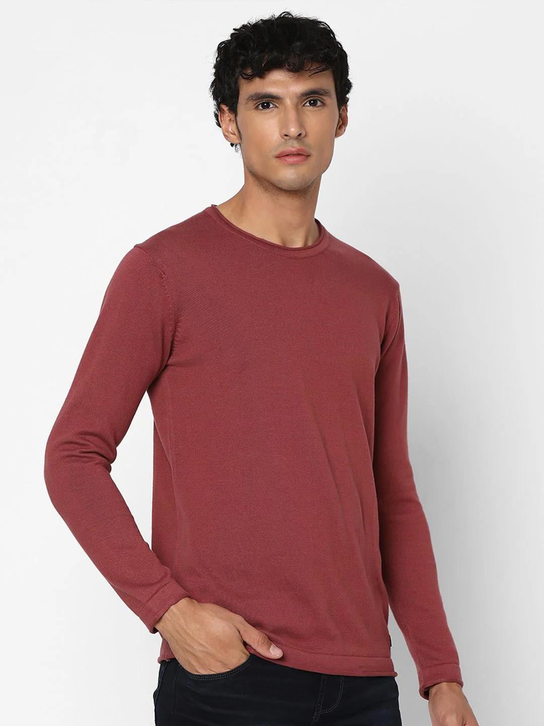 SPYKAR Round Neck Cotton Pullover - Image 3