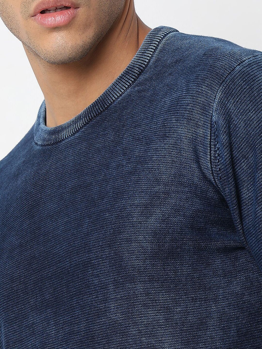 SPYKAR Round Neck Cotton Pullover Sweater - Image 2