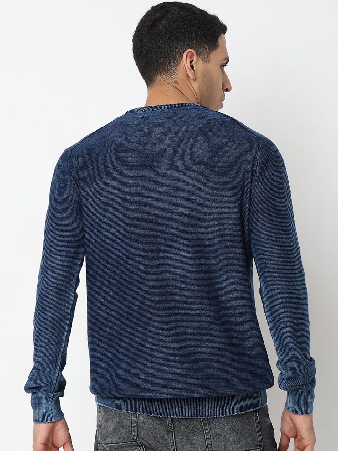 SPYKAR Round Neck Cotton Pullover Sweater - Image 4