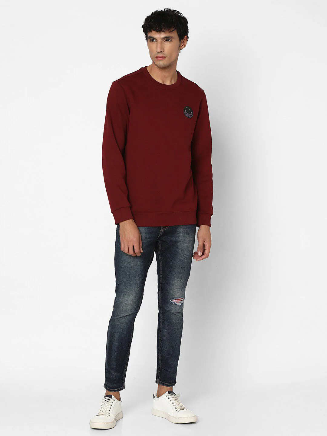 SPYKAR Round Neck Cotton Sweatshirt - Image 4
