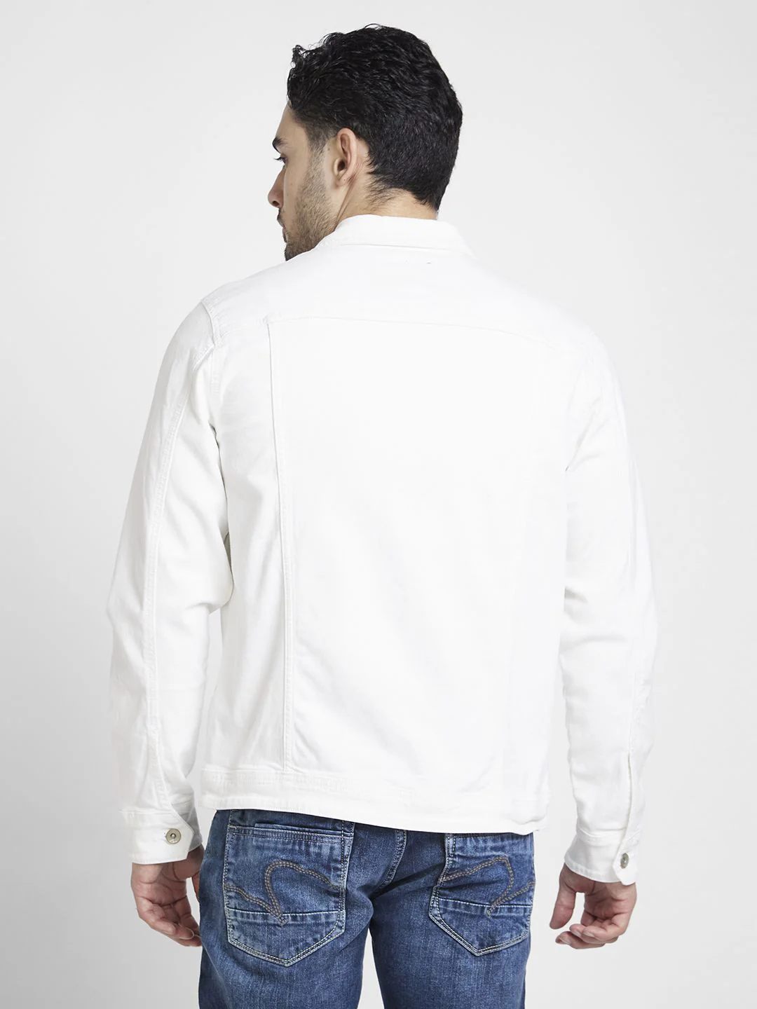 SPYKAR Spread Collar Denim Jacket - Image 5