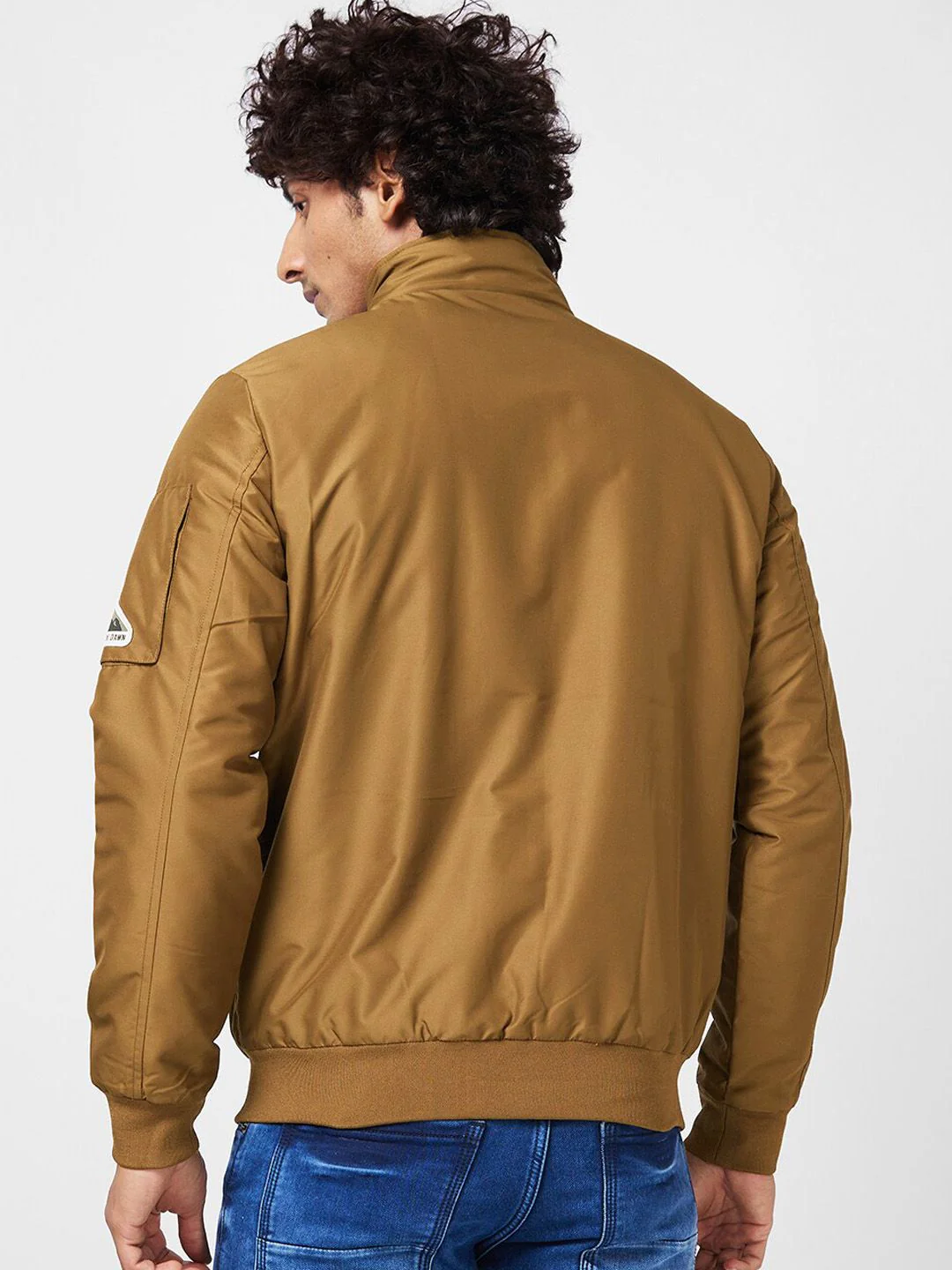 SPYKAR Stand Collar Bomber Jacket - Image 5