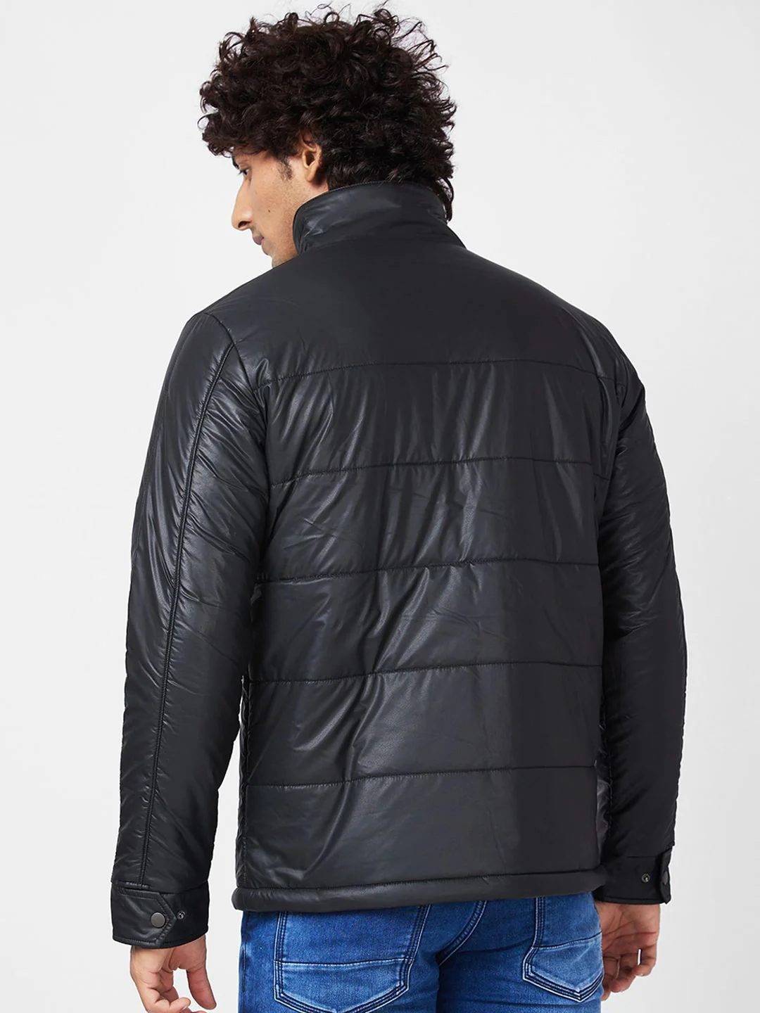 SPYKAR Stand Collar Puffer Jacket - Image 5