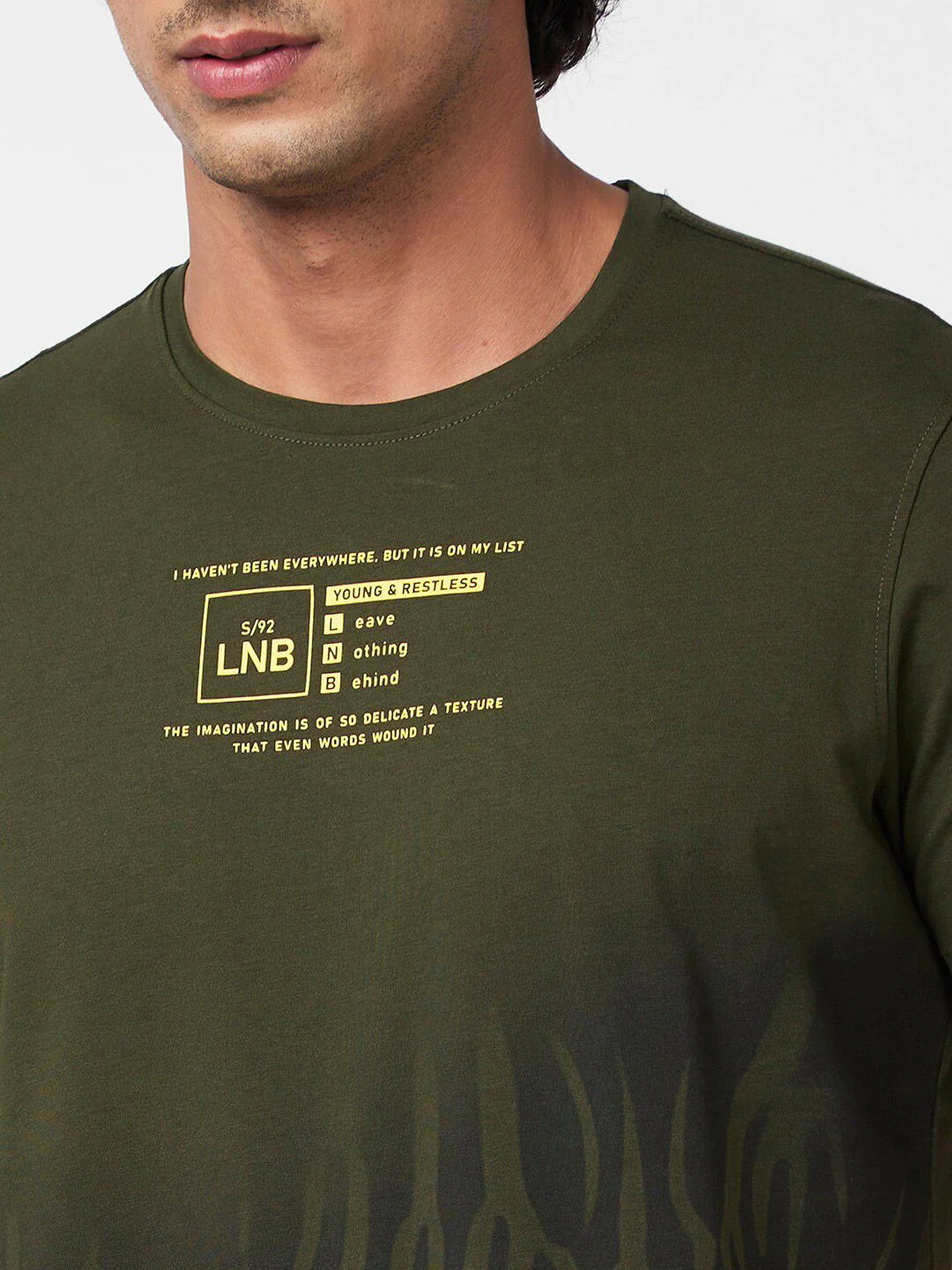 SPYKAR Typography Printed Slim Fit T-shirt - Image 2