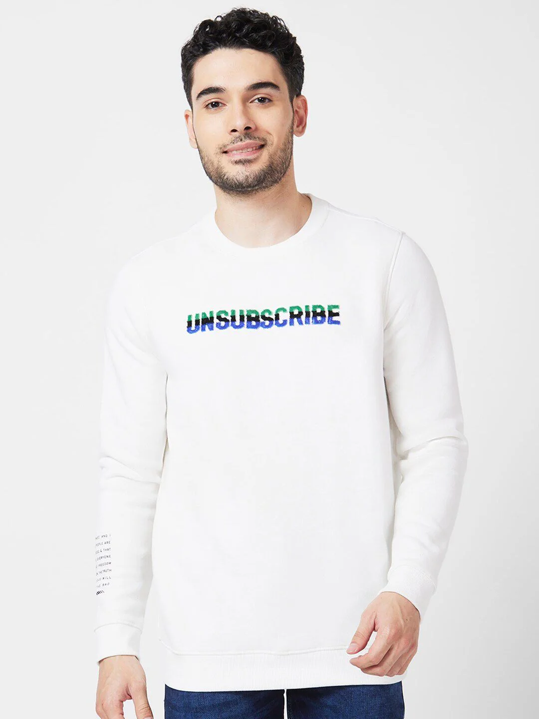 SPYKAR Typography Printed Sweatshirt
