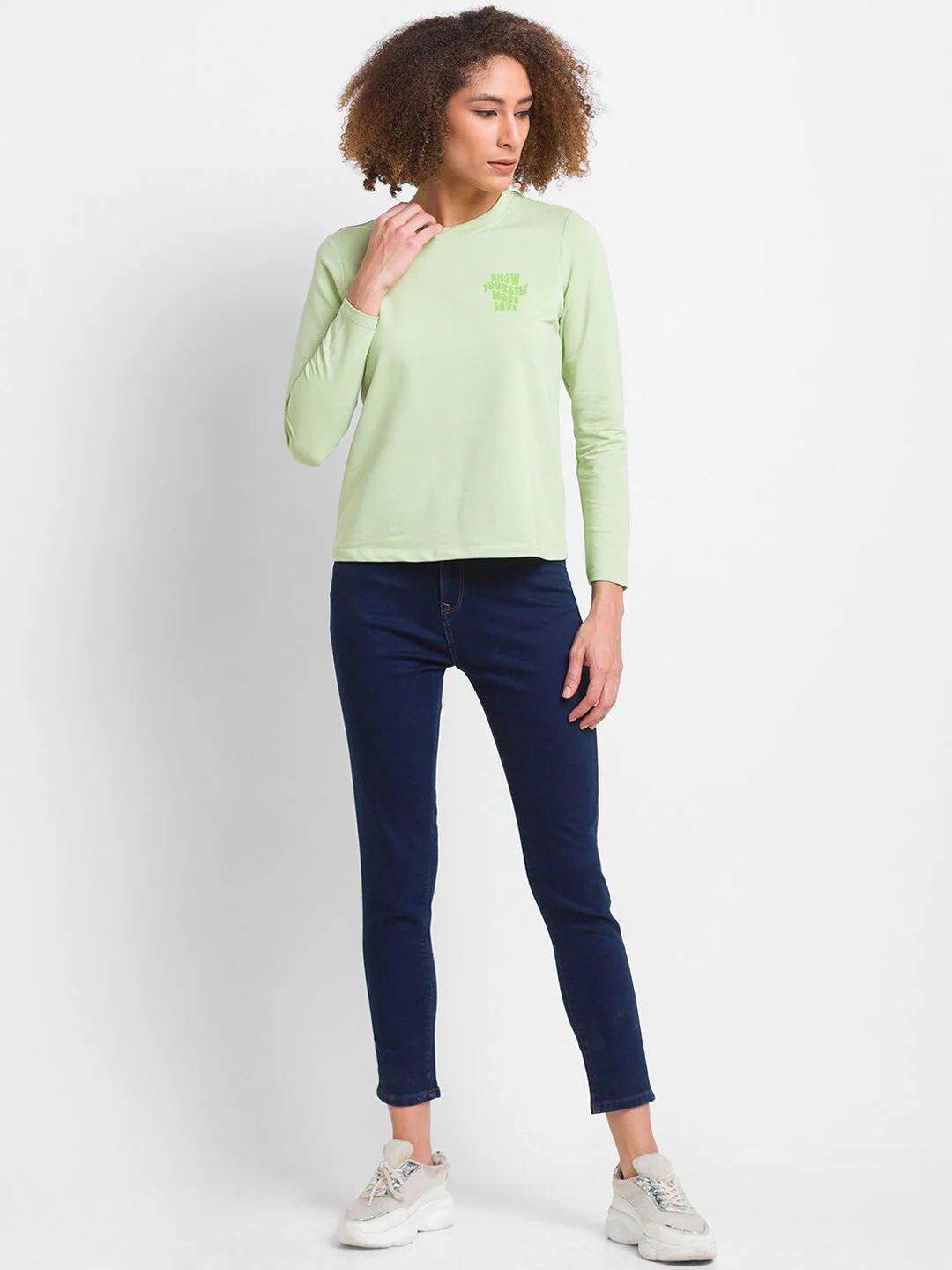 SPYKAR Women Blue Super Skinny Fit High-Rise Jeans - Image 5