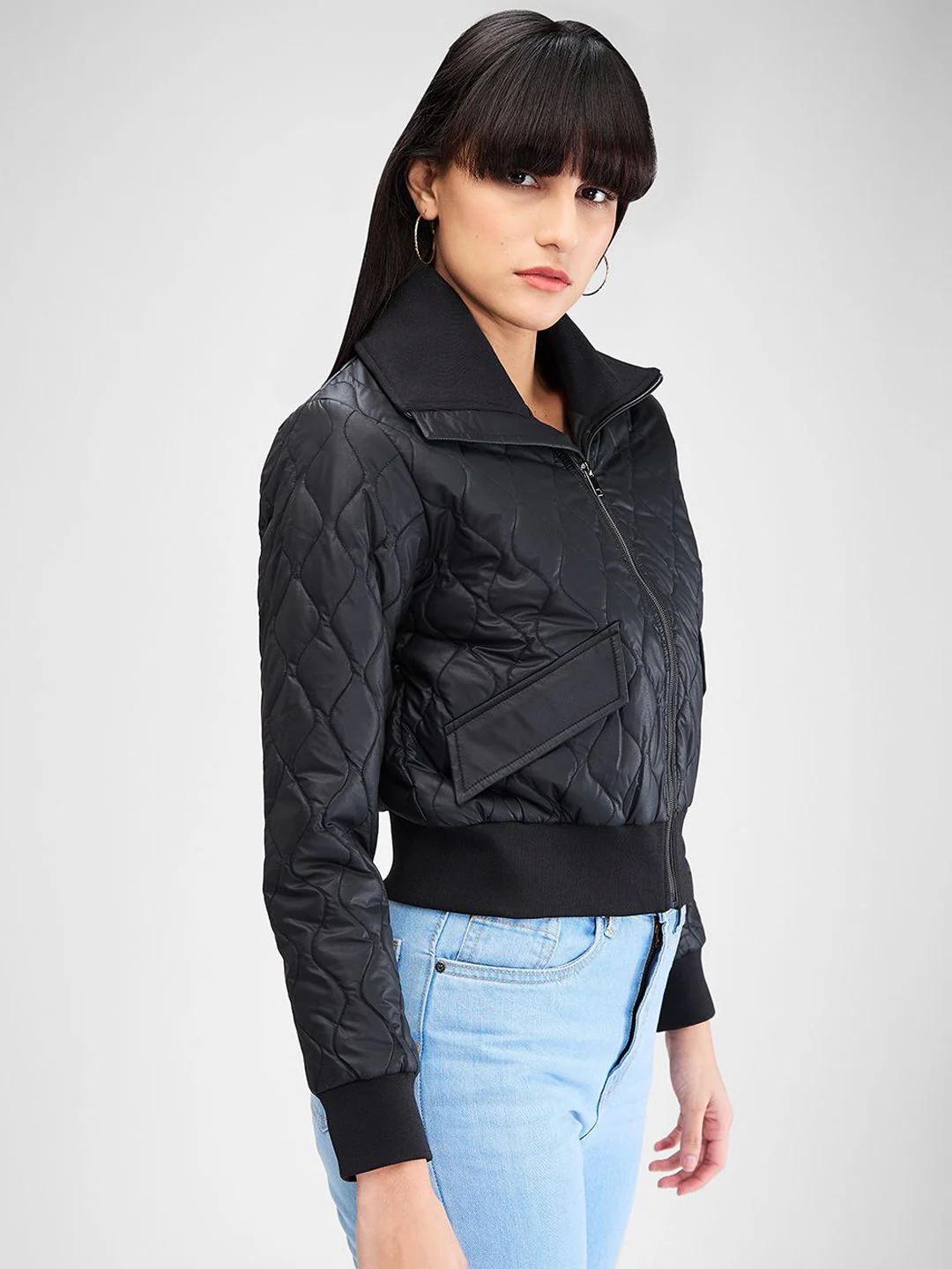 SPYKAR Women Quilted Jacket - Image 3