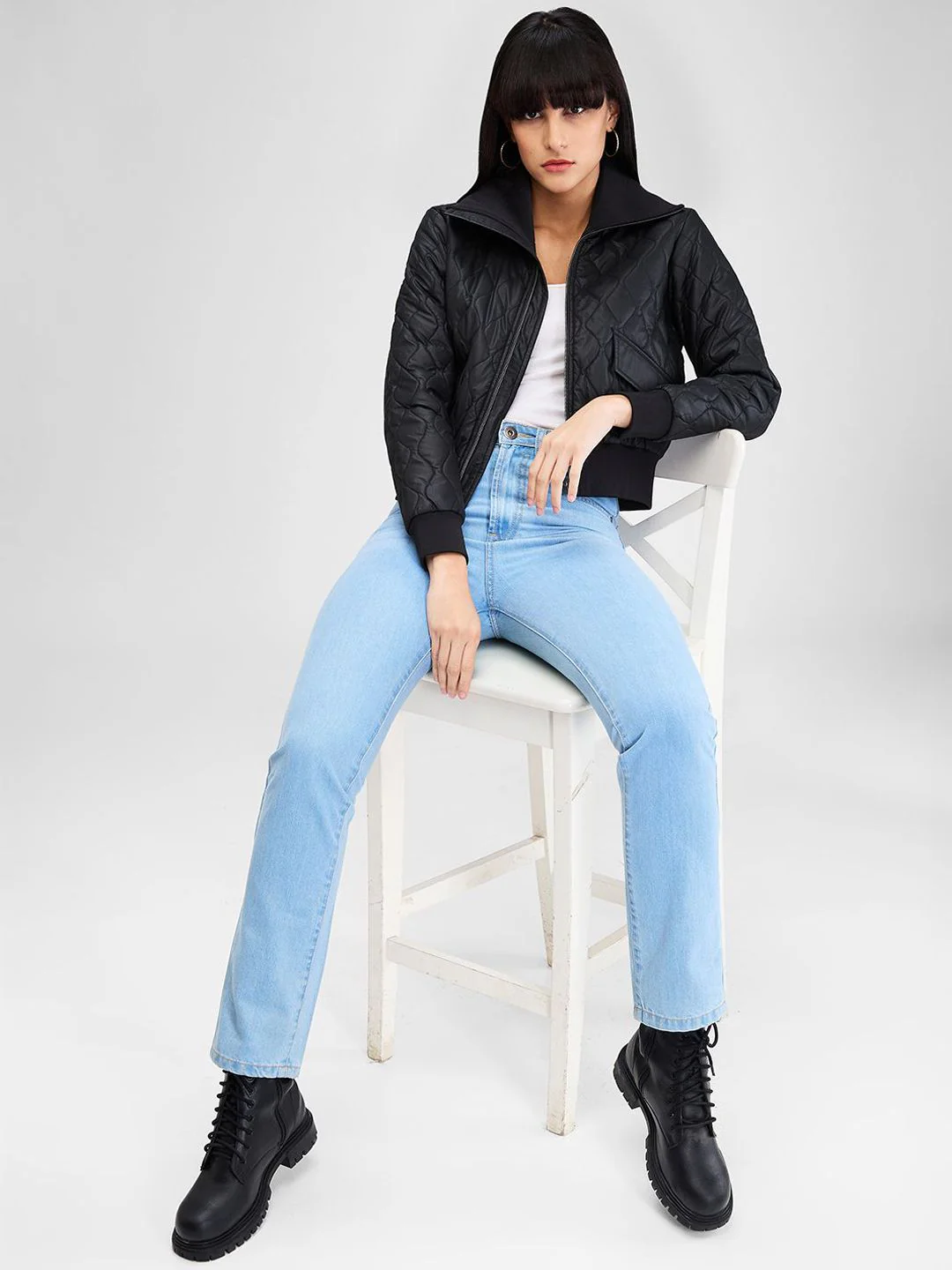 SPYKAR Women Quilted Jacket - Image 4