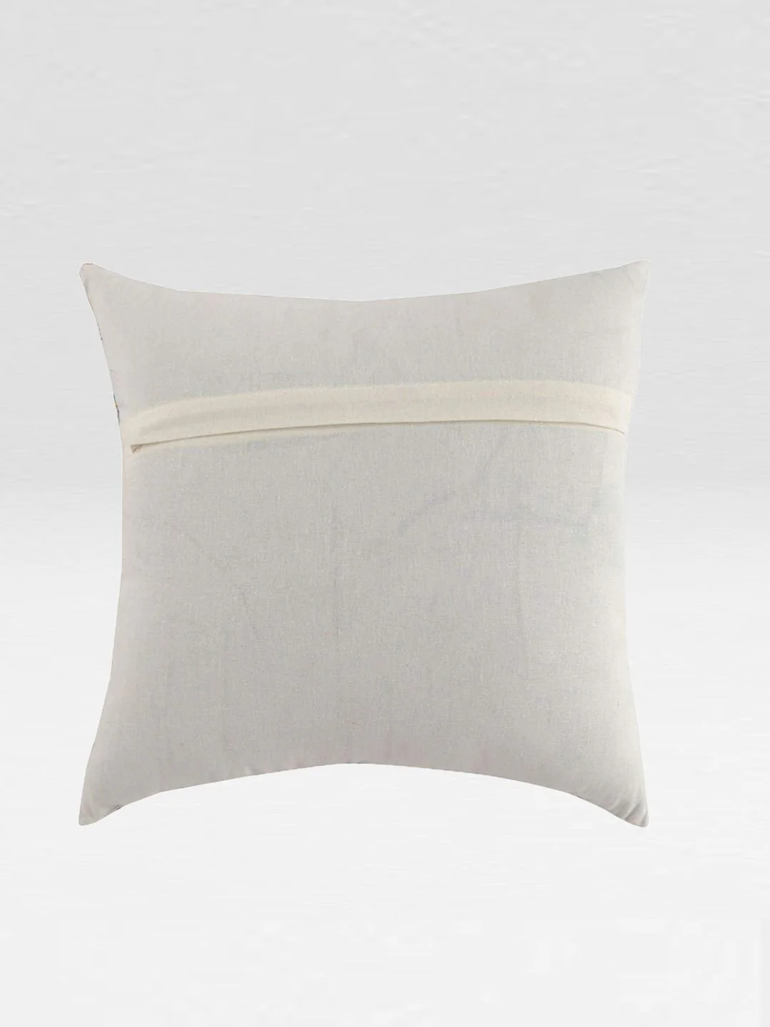 STITCHNEST Set of 5 Blue & Off White Ethnic Motifs 16'' x 16'' Cushion Cover - Image 7